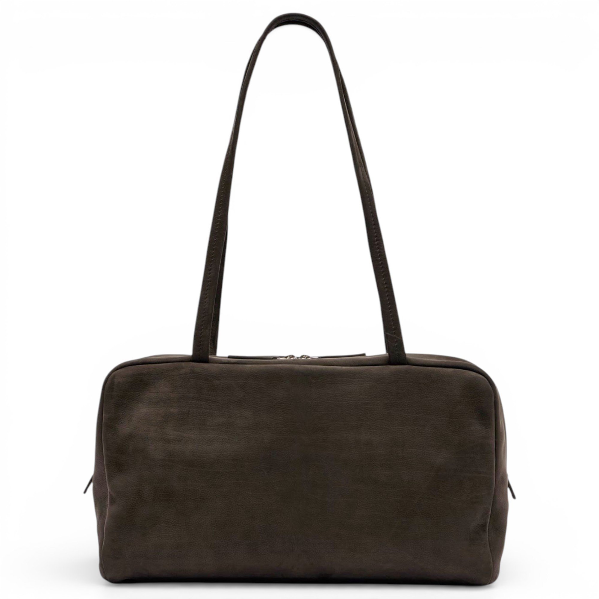 The Row Astra leather bowling bag