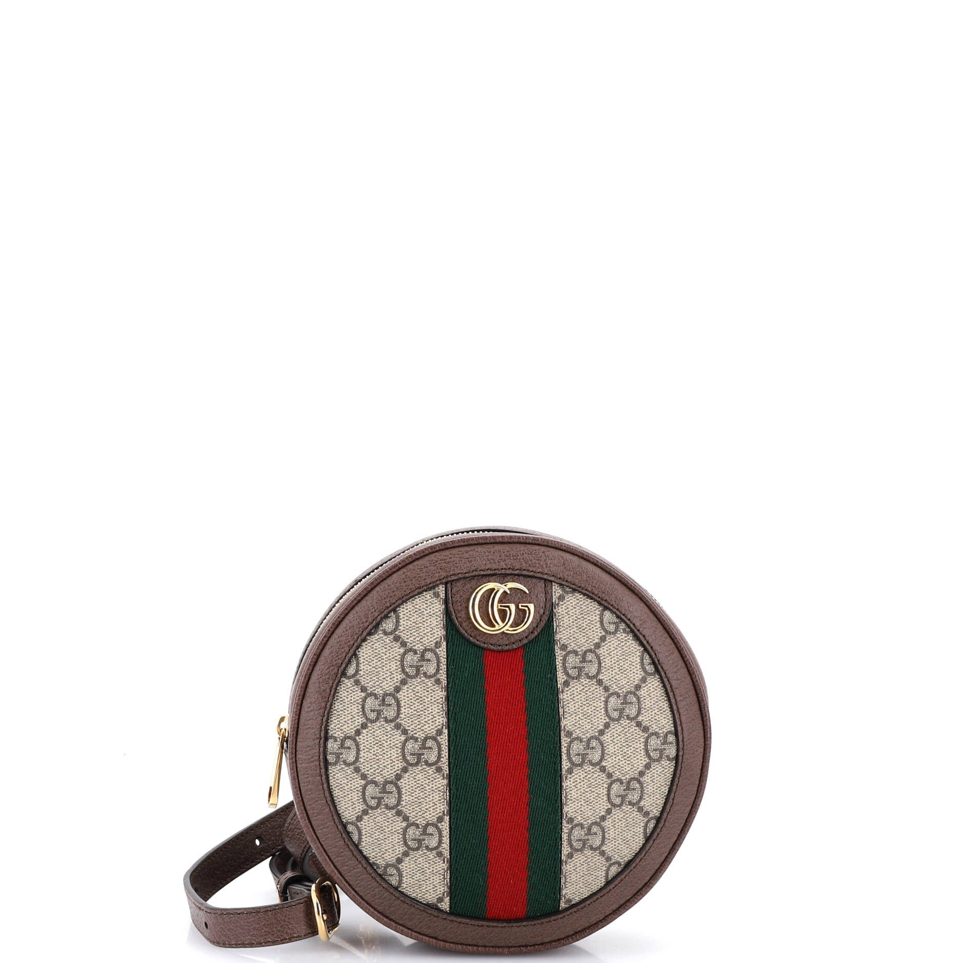 Ophidia Round Backpack GG Coated Canvas Mini
