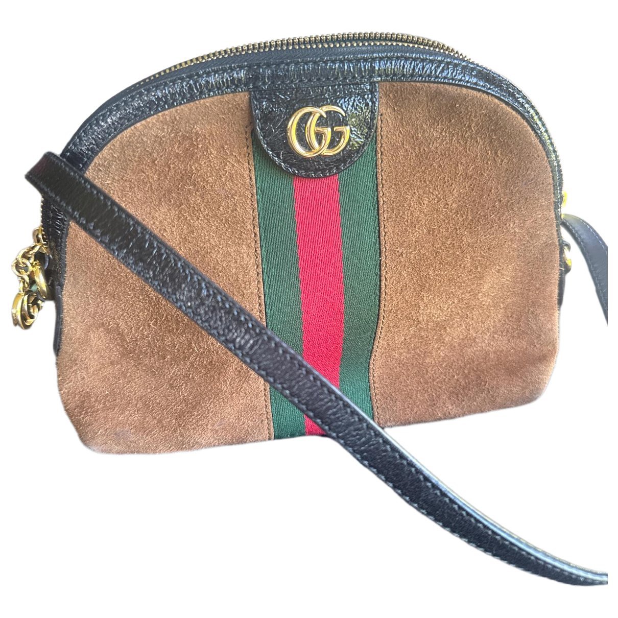 Ophidia Dome leather handbag