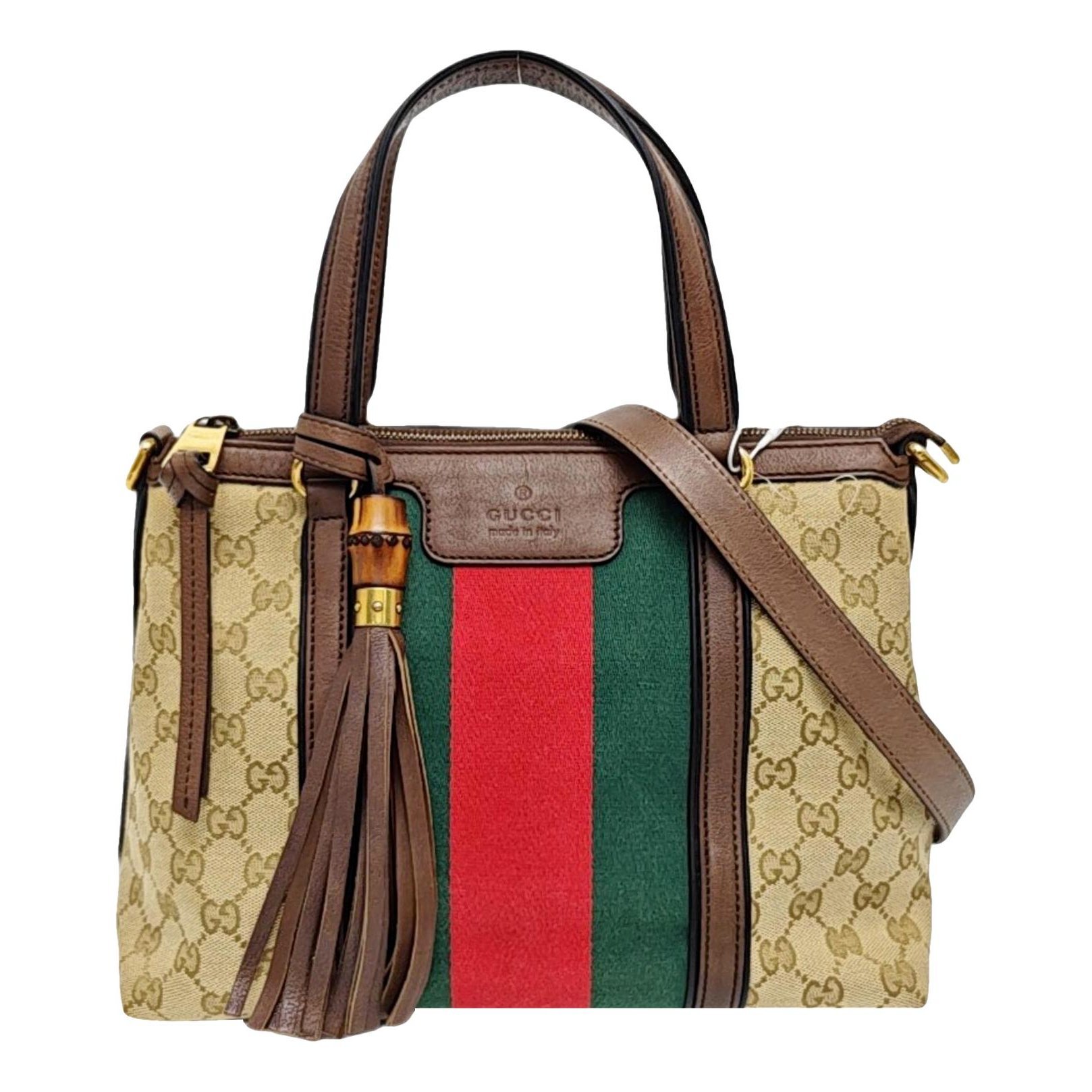 Ophidia Top Handle cloth handbag