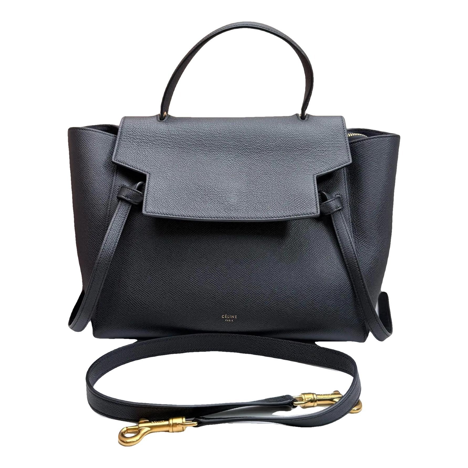 Belt leather handbag