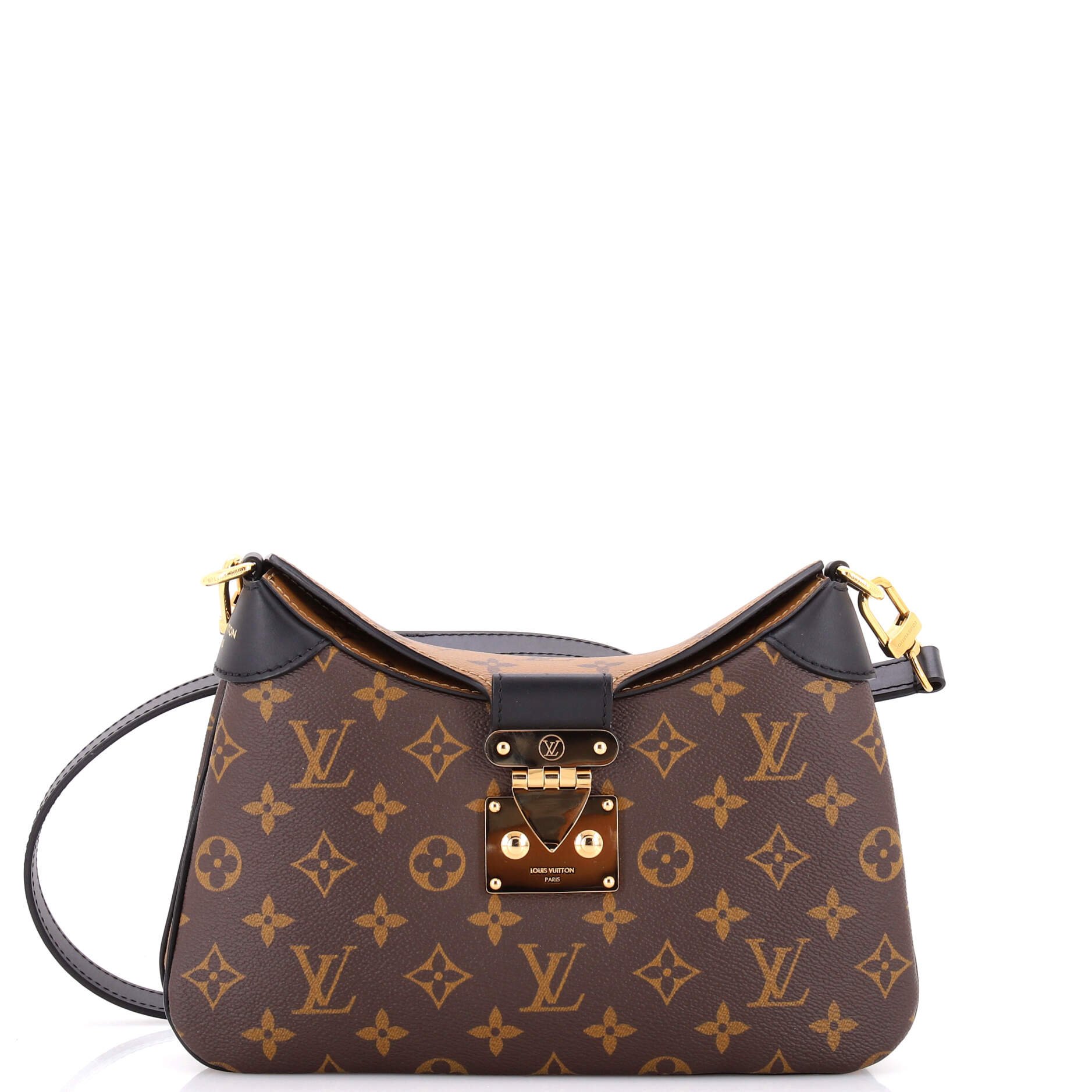 LV Twinny Handbag Monogram Canvas and Reverse Monogram Canvas with Leather