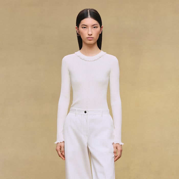 Blanc Naturel Long-sleeve Sweater