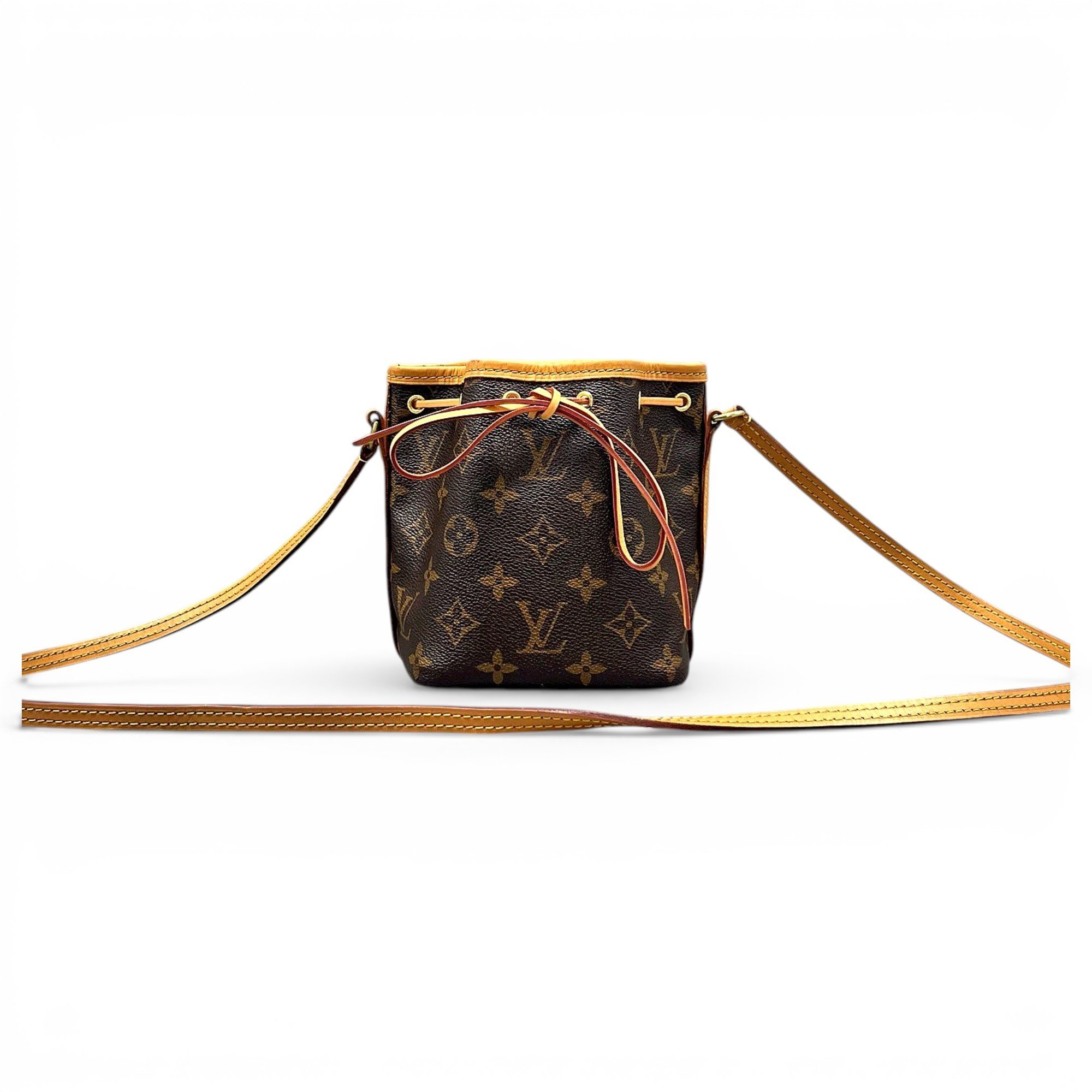 Nano Noé leather handbag