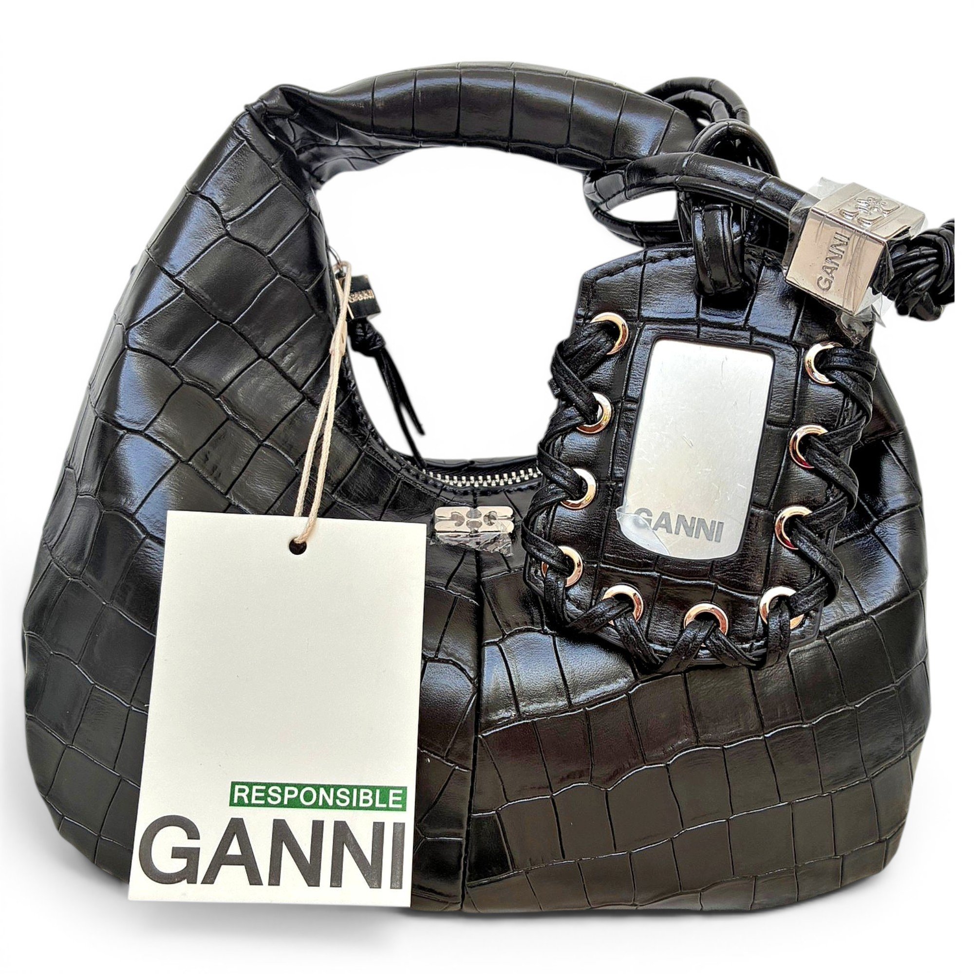 Hobo leather handbag