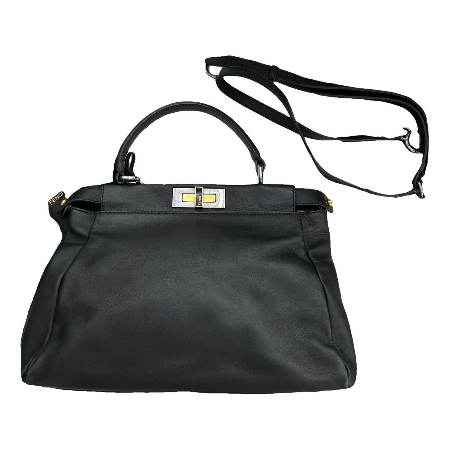 Peekaboo leather handbag