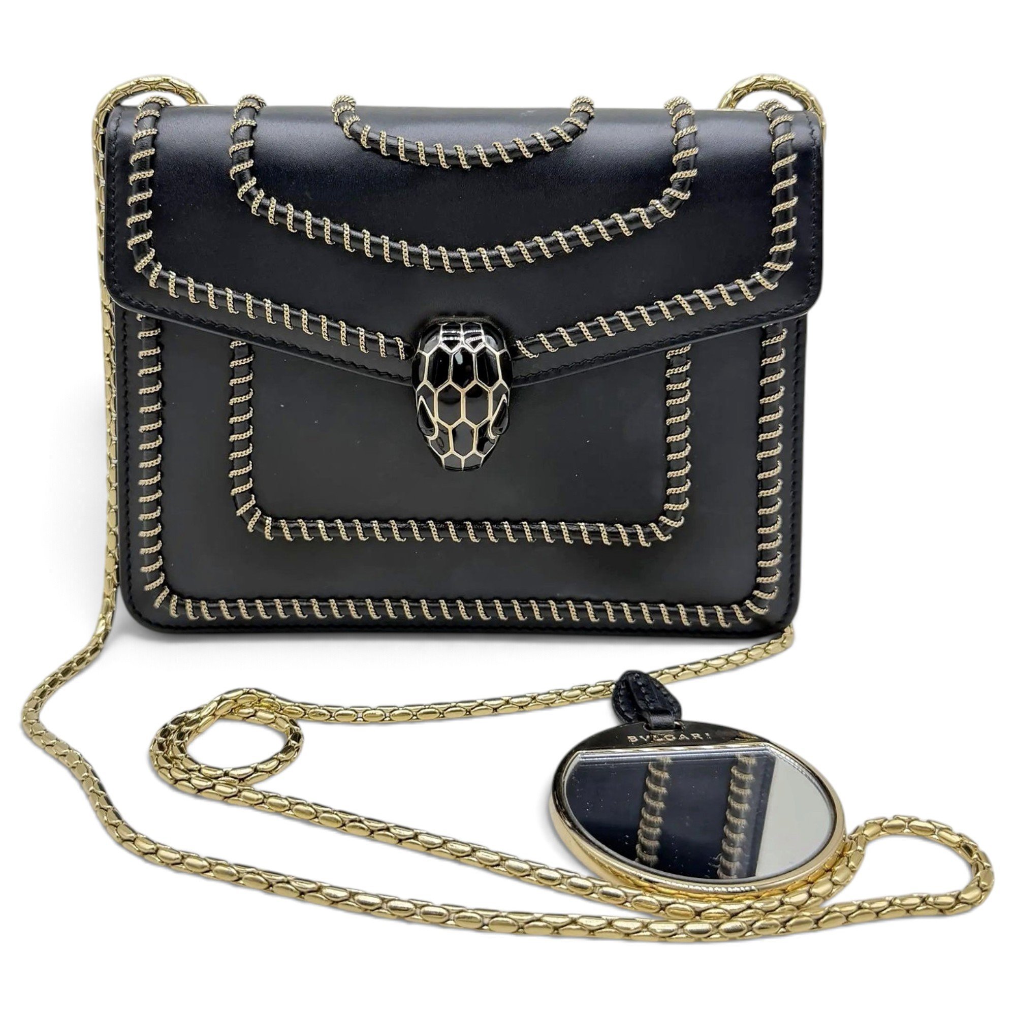 Serpenti leather crossbody bag