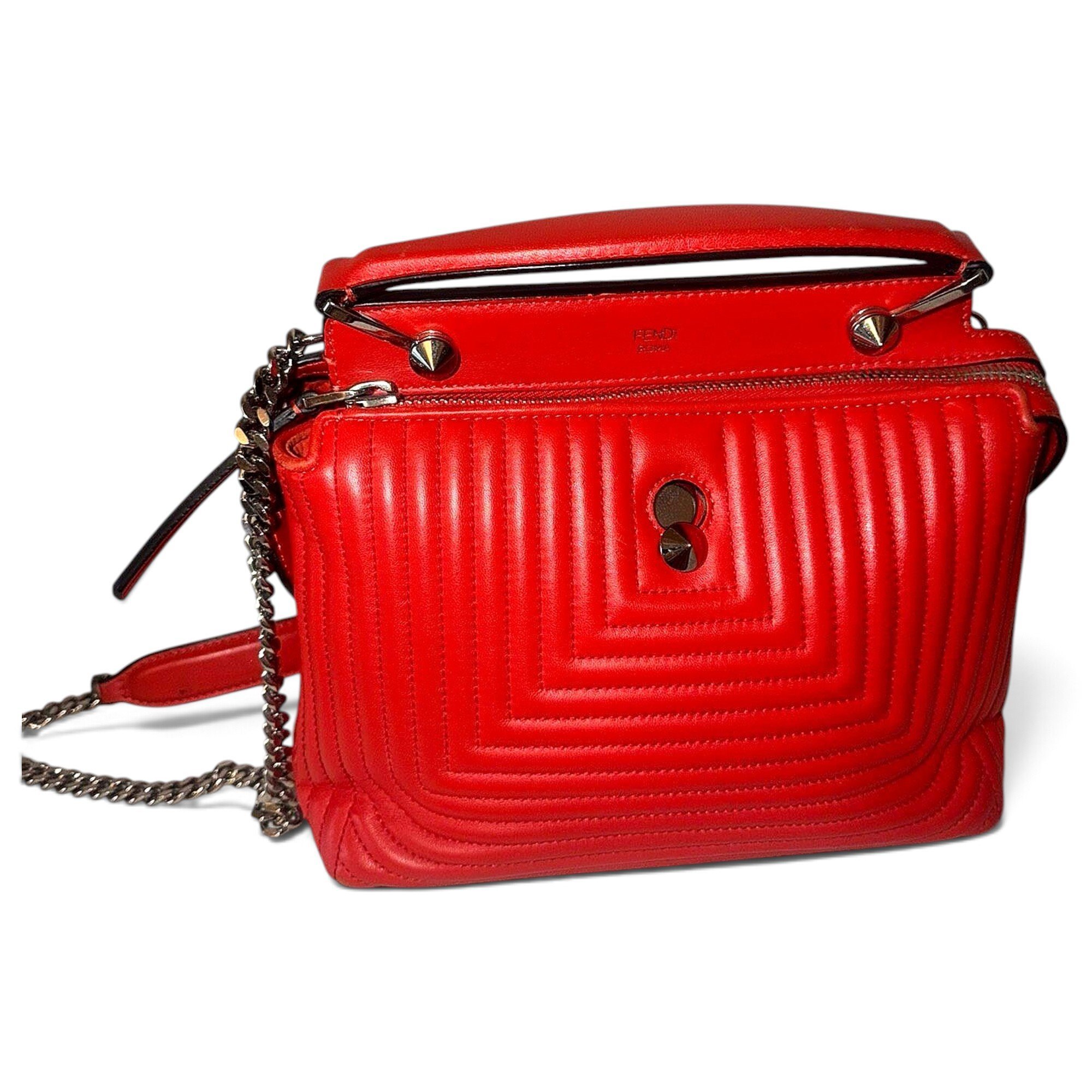 Dot Com leather handbag