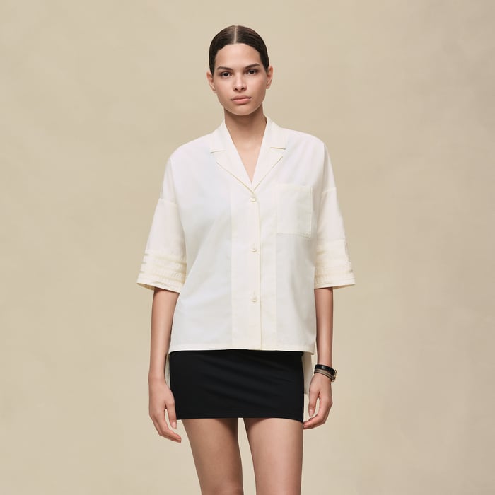 Blanc Cassé Embroidered Beach Tunic