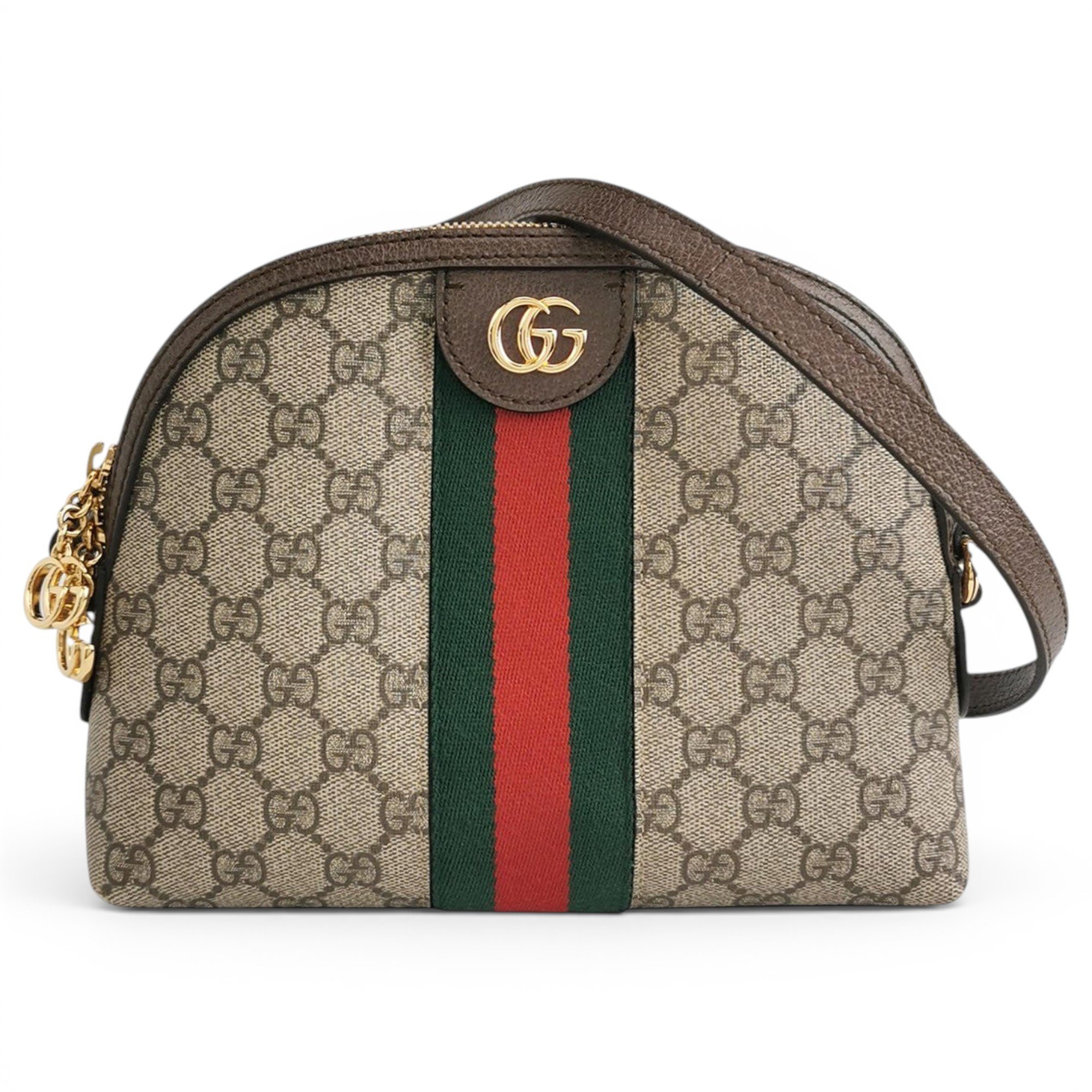 Ophidia Dome leather handbag