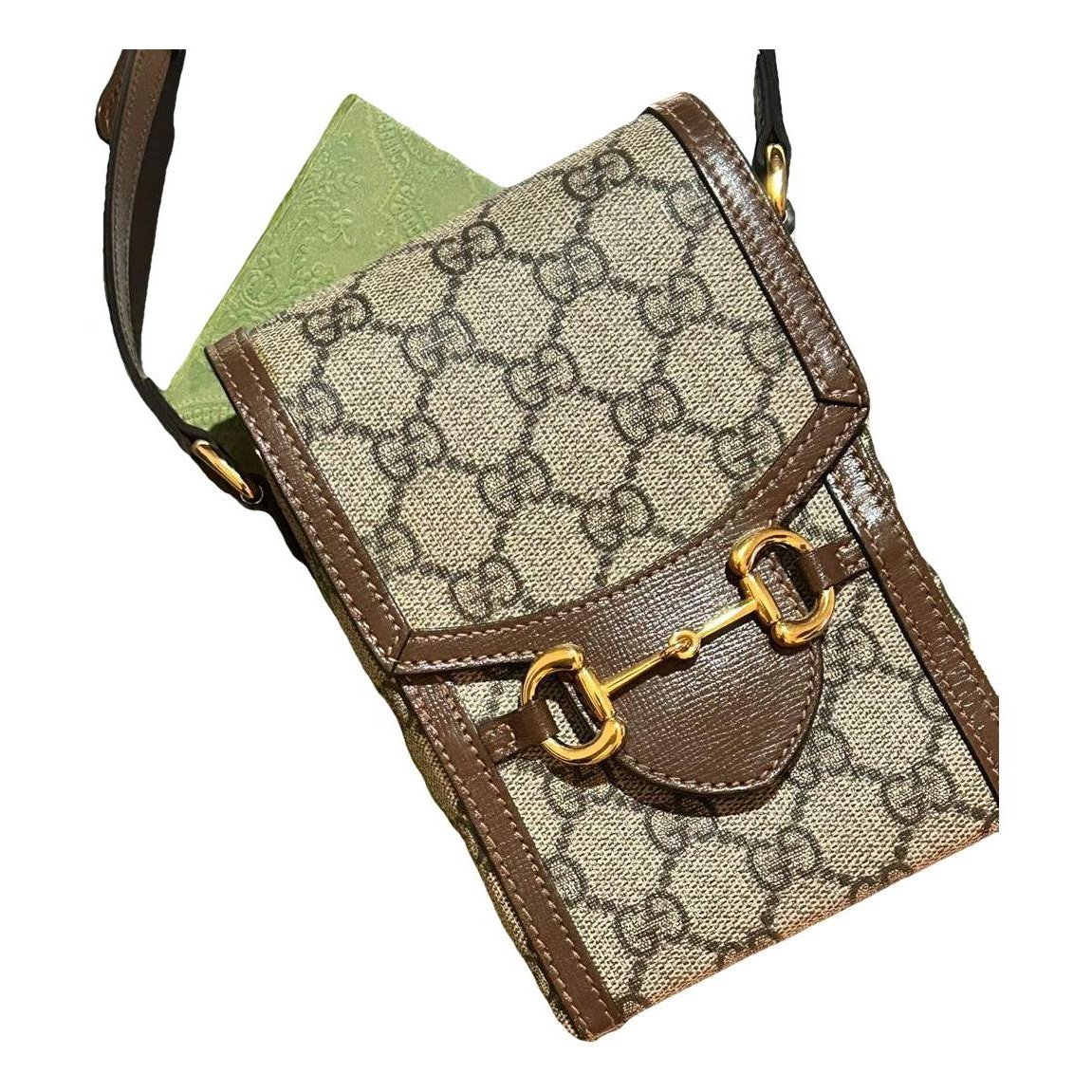 Leather clutch bag
