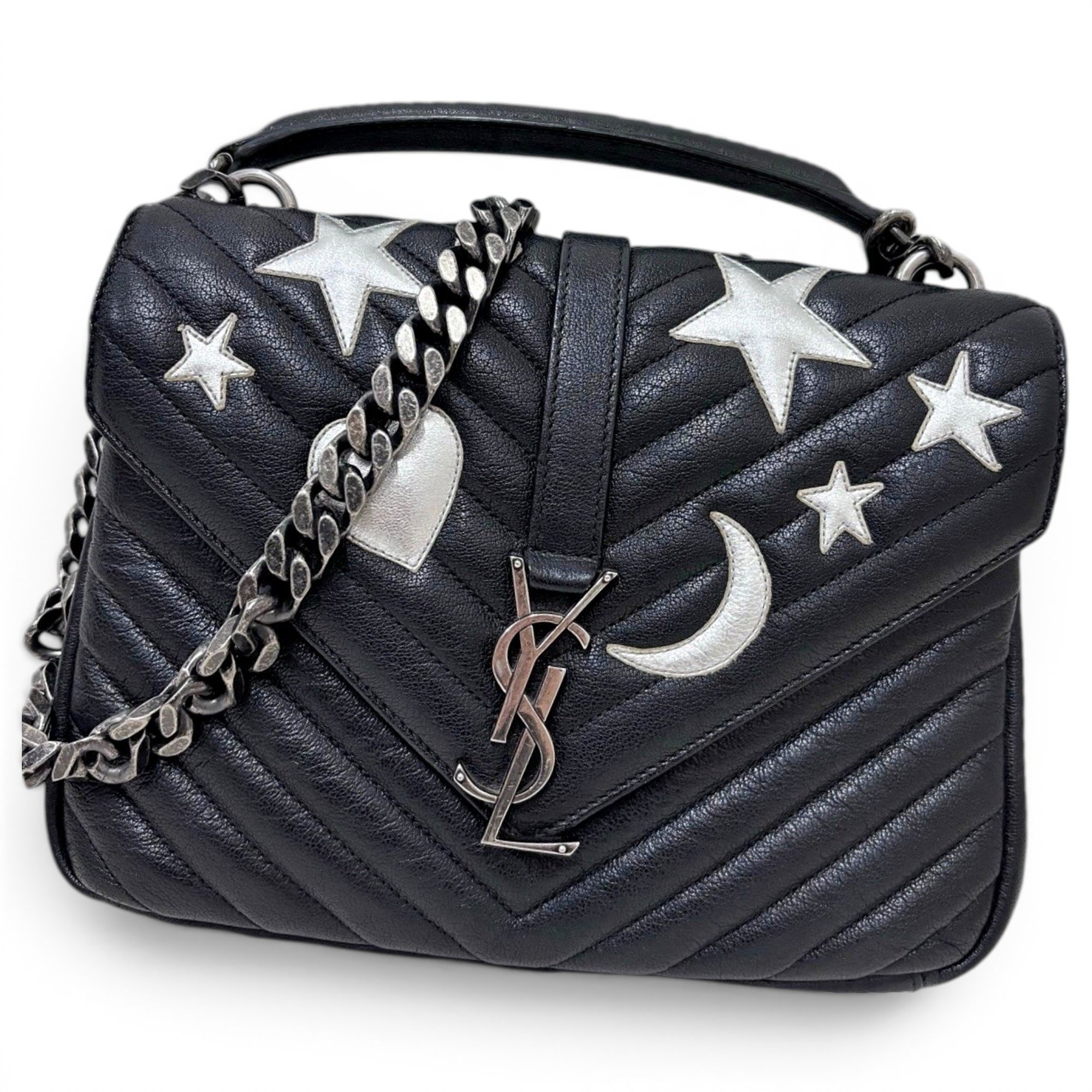 Collége monogramme leather handbag
