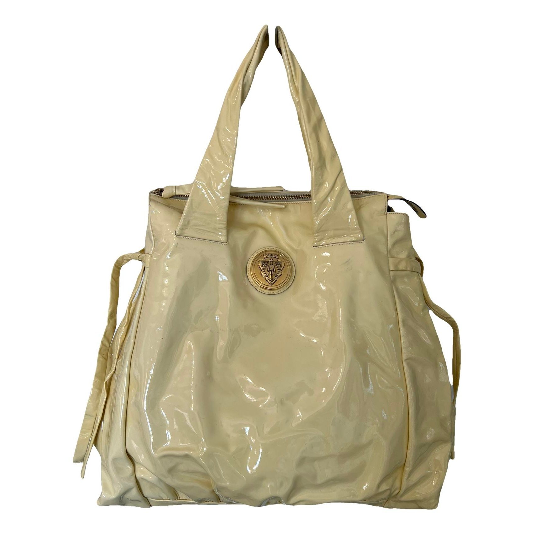 Patent leather handbag