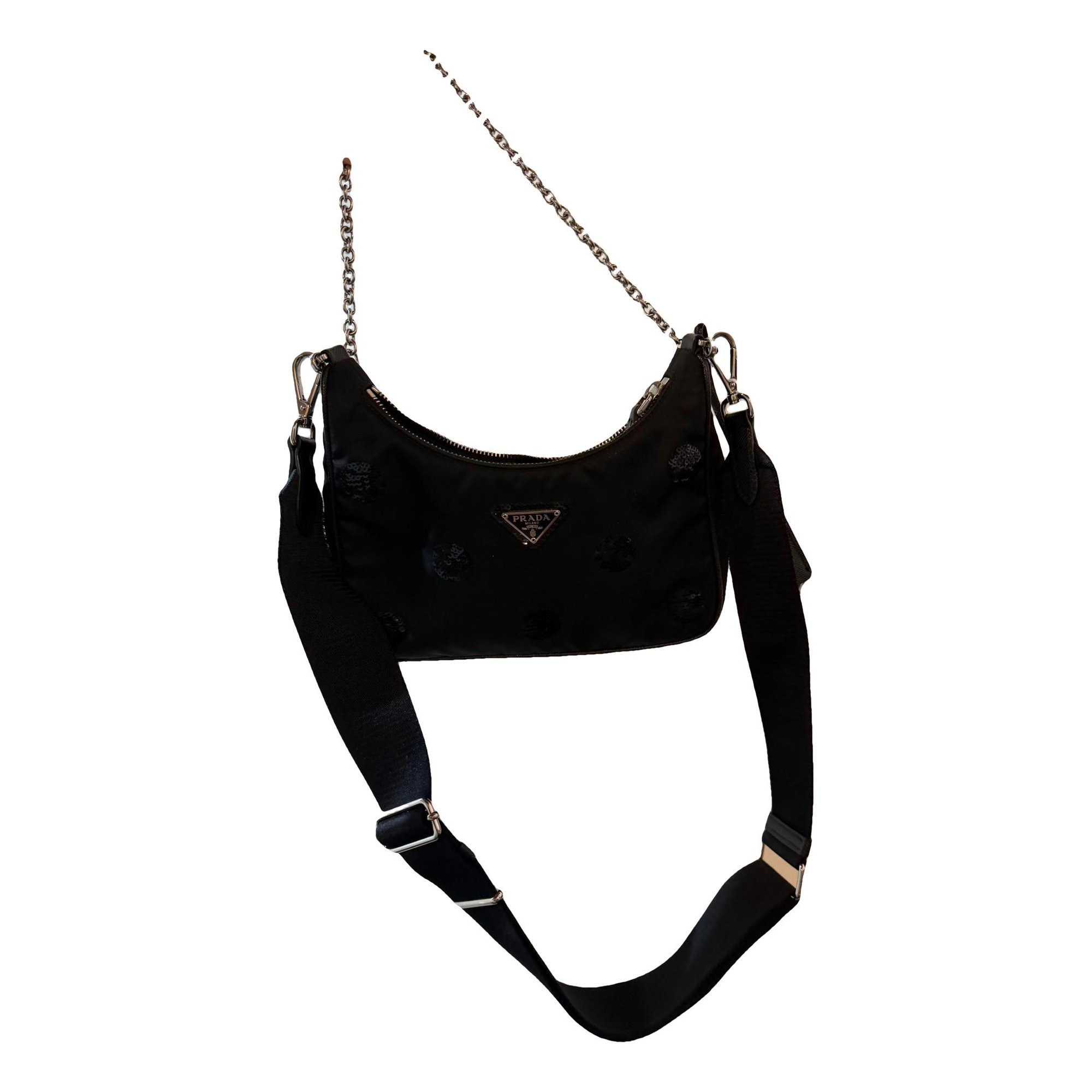Re-edition glitter handbag