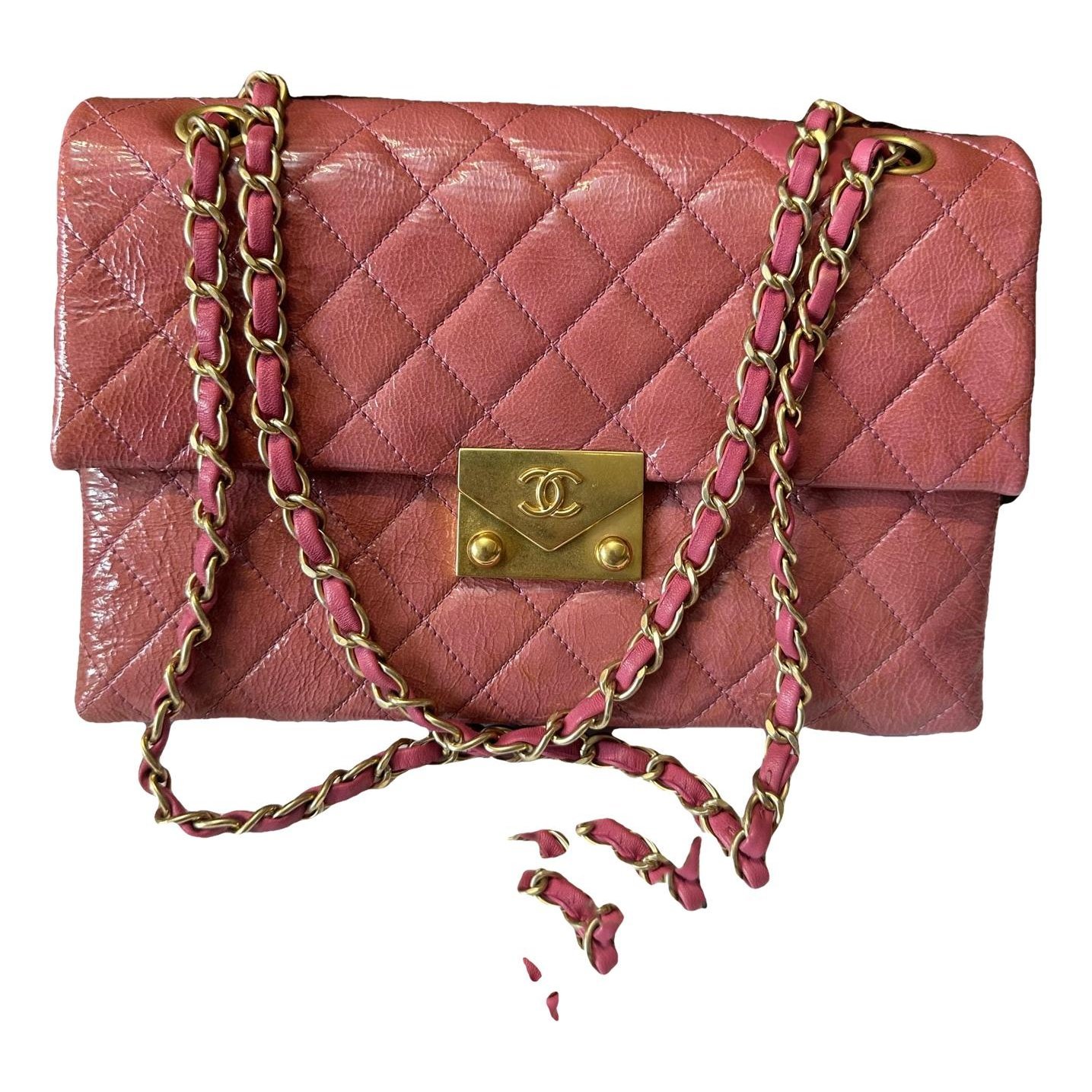 Patent leather crossbody bag
