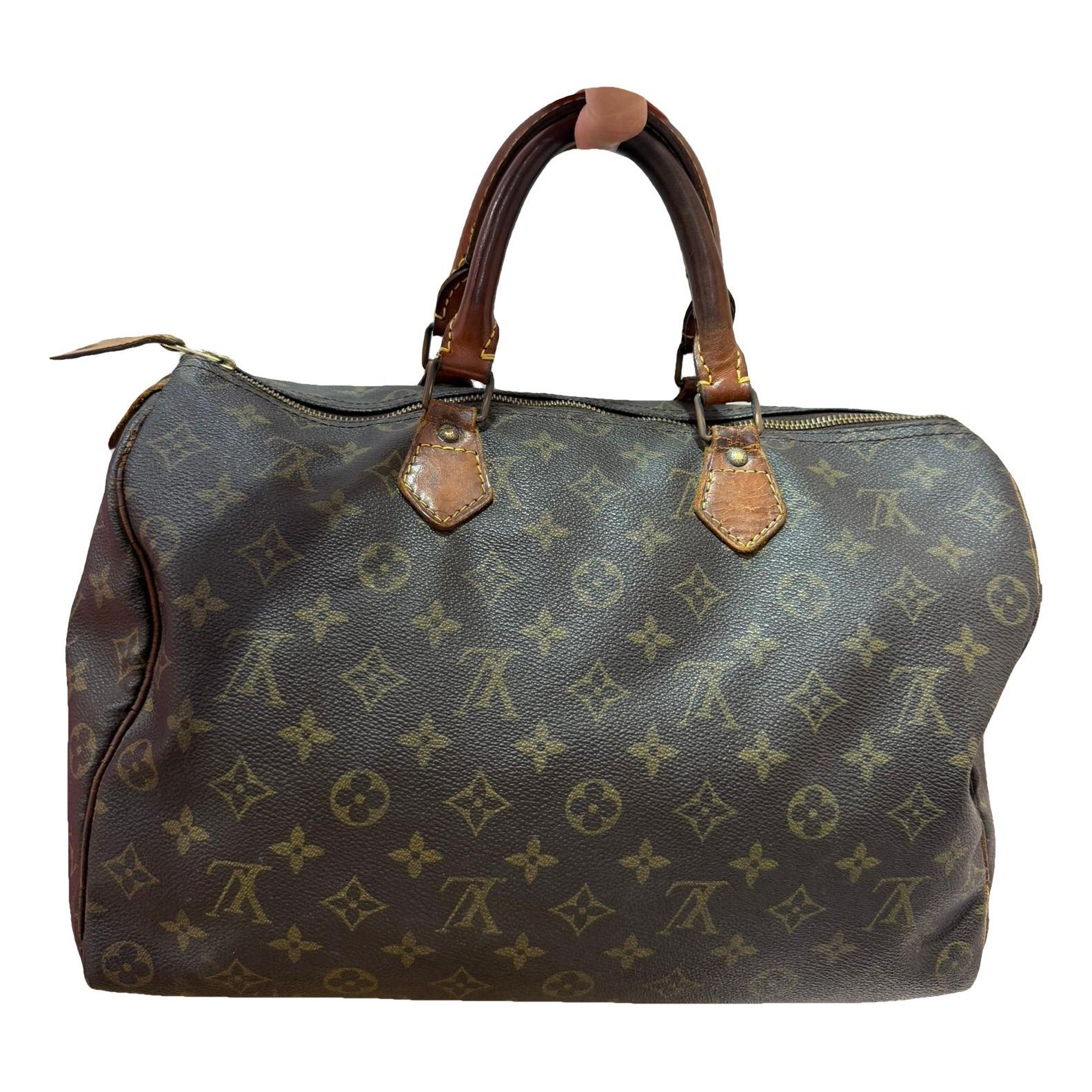 Speedy leather handbag