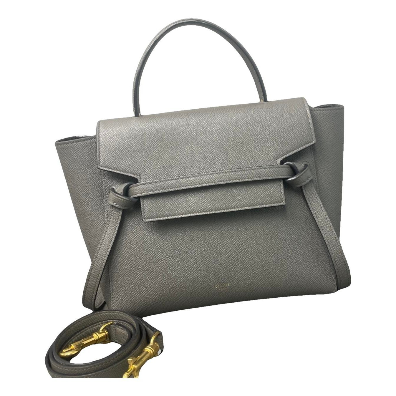 Belt leather handbag