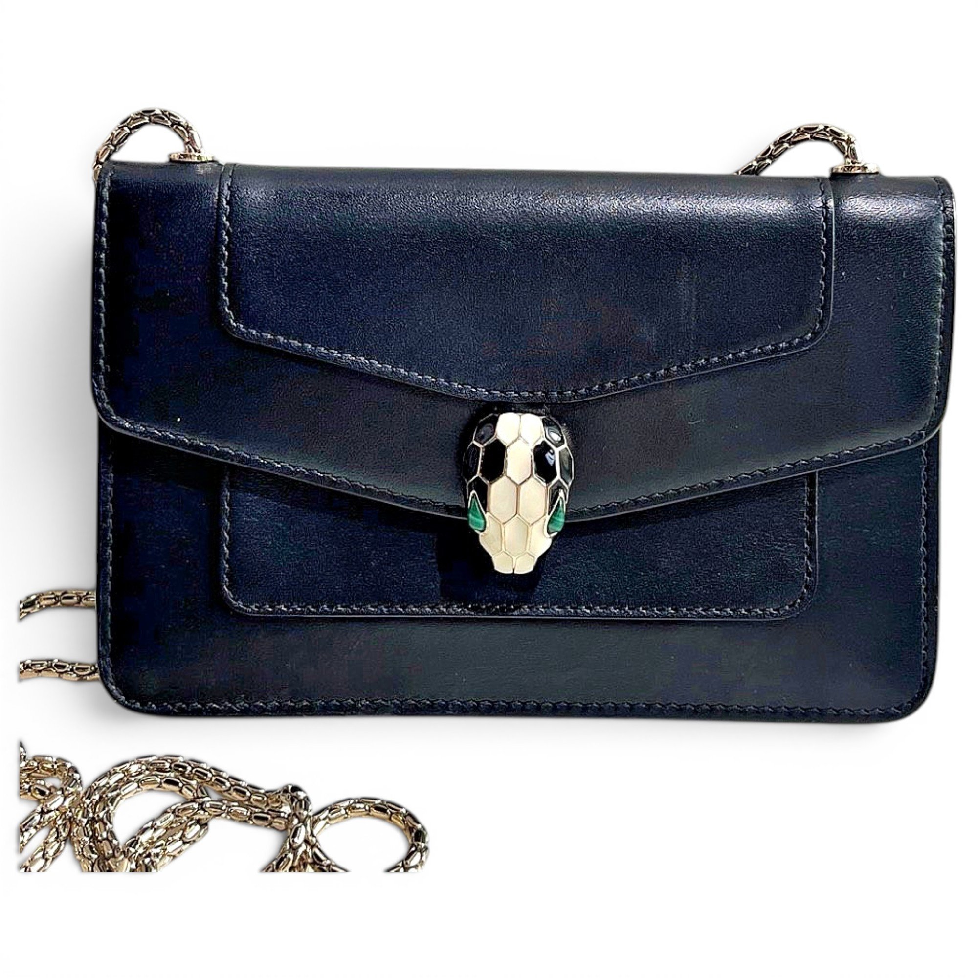 Serpenti leather crossbody bag