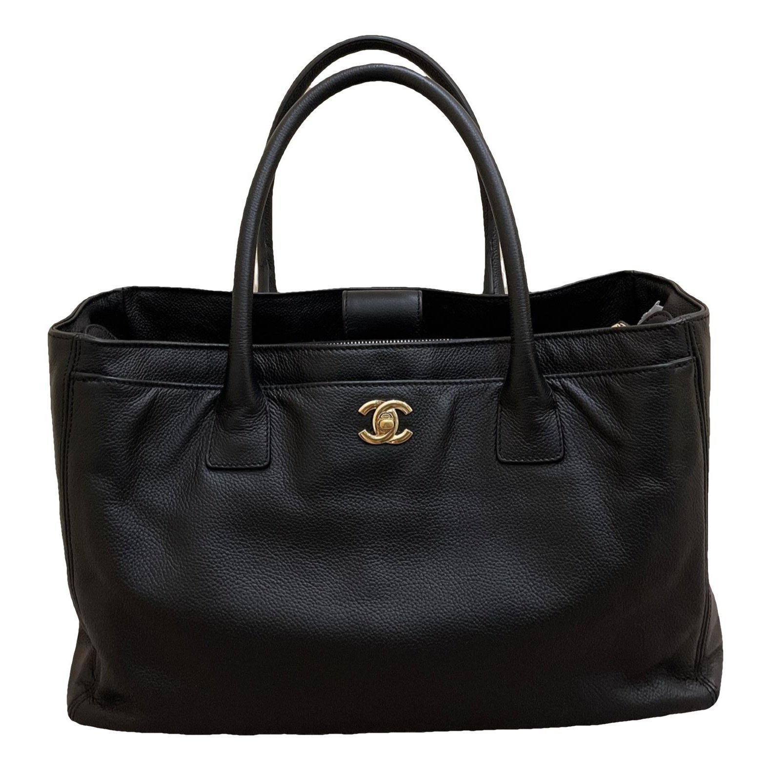 Executive leather tote