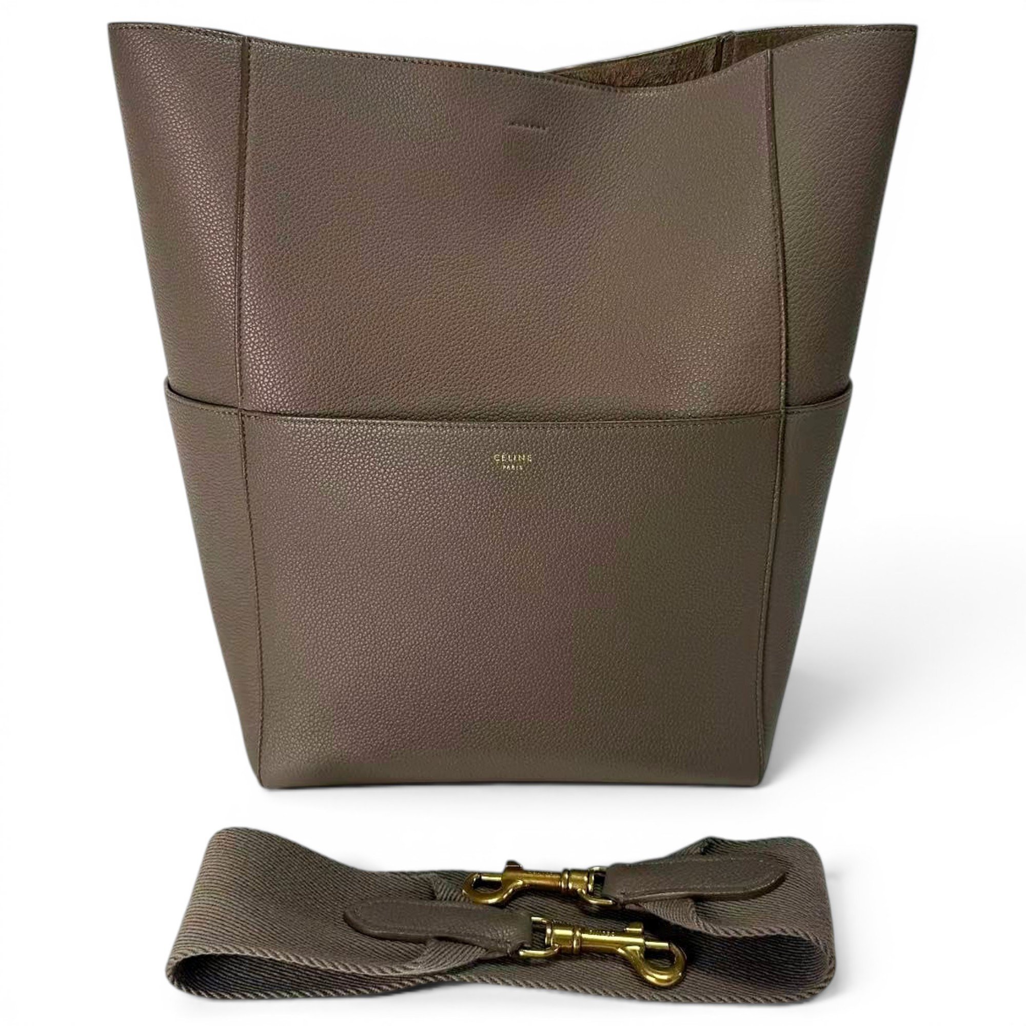 Seau Sangle leather tote