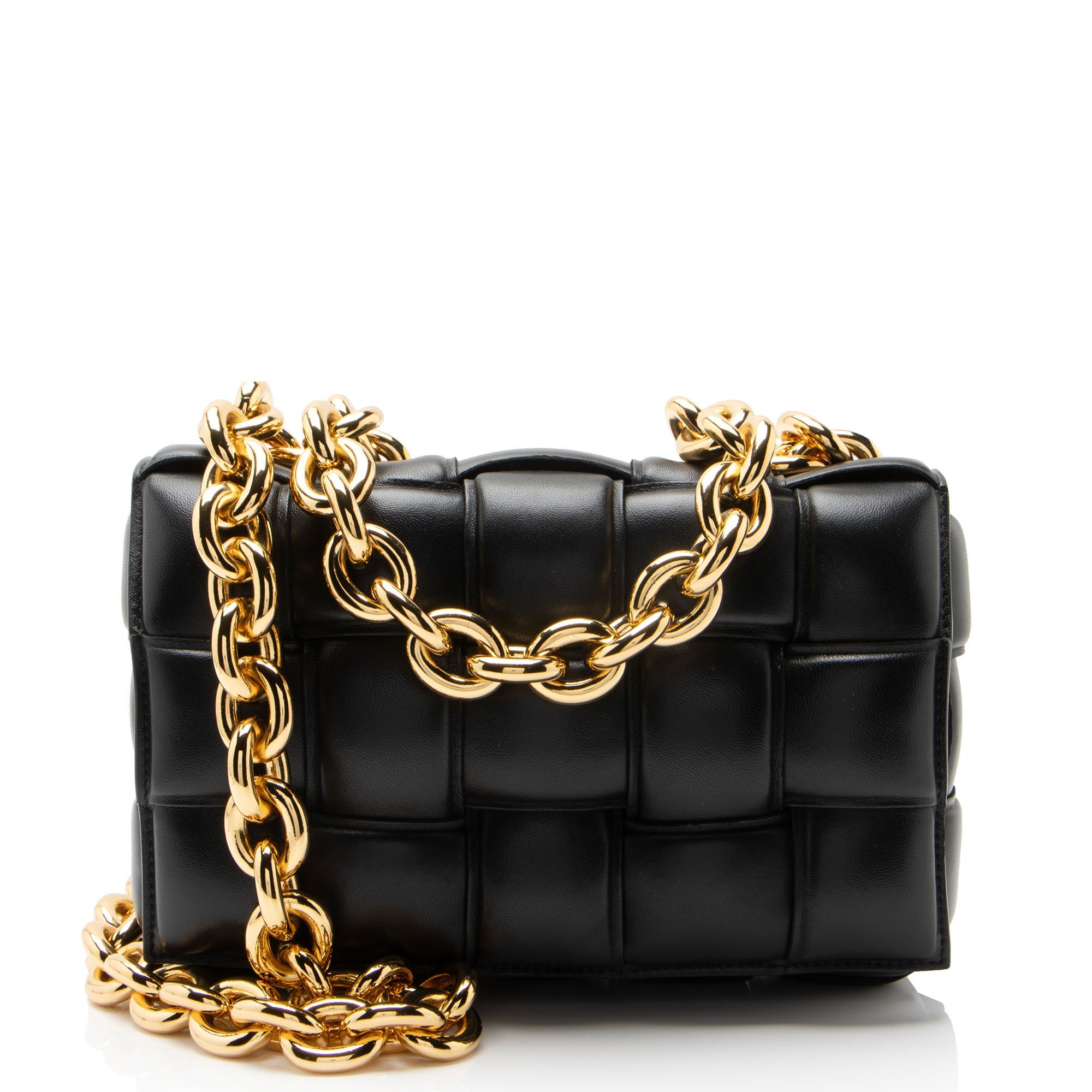 Cassette leather handbag