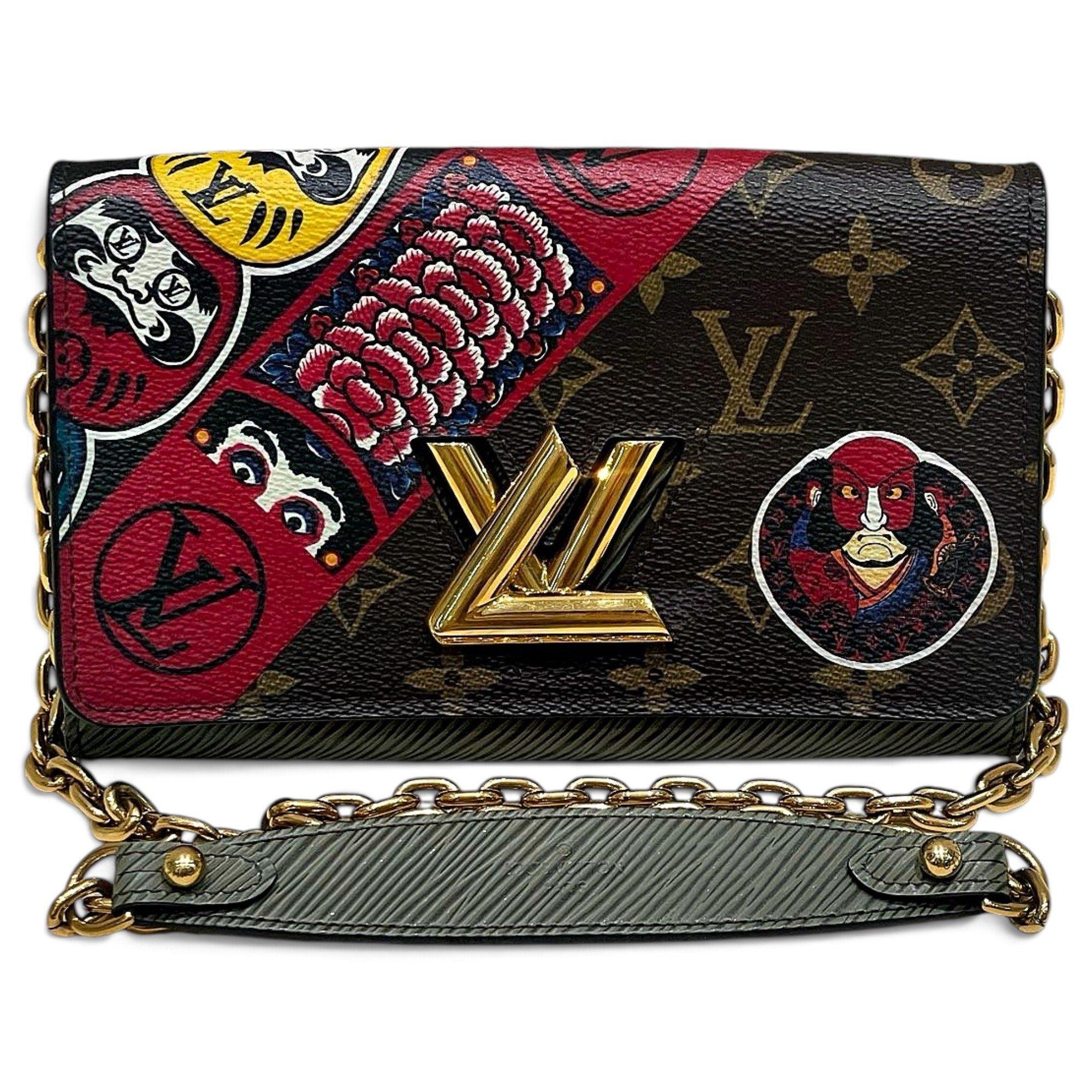 Twist leather crossbody bag