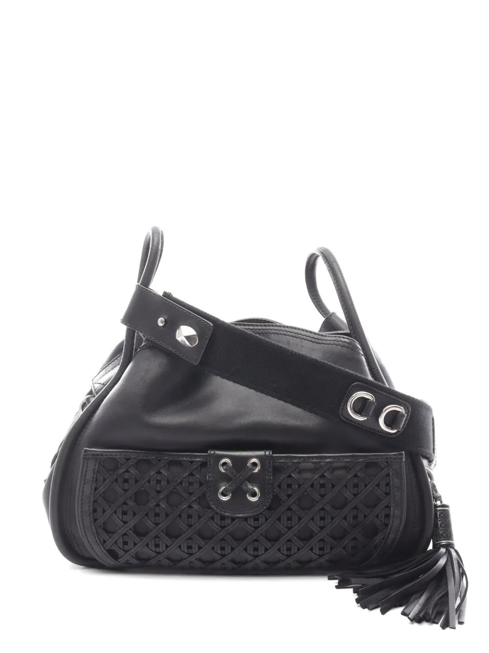 Dior 2010s Cannage lace-pocket shoulder bag