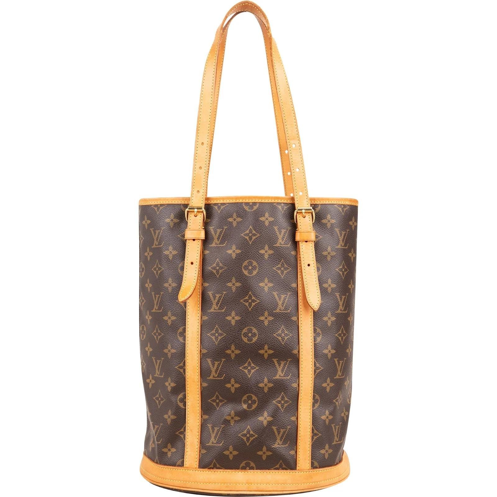 Bucket leather handbag