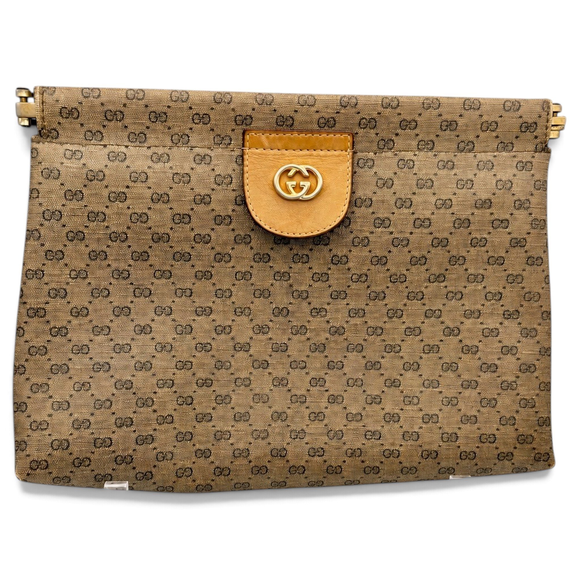 Leather clutch bag