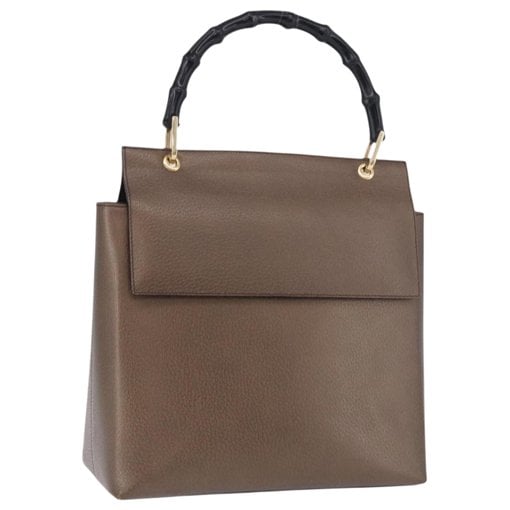 Bamboo leather handbag