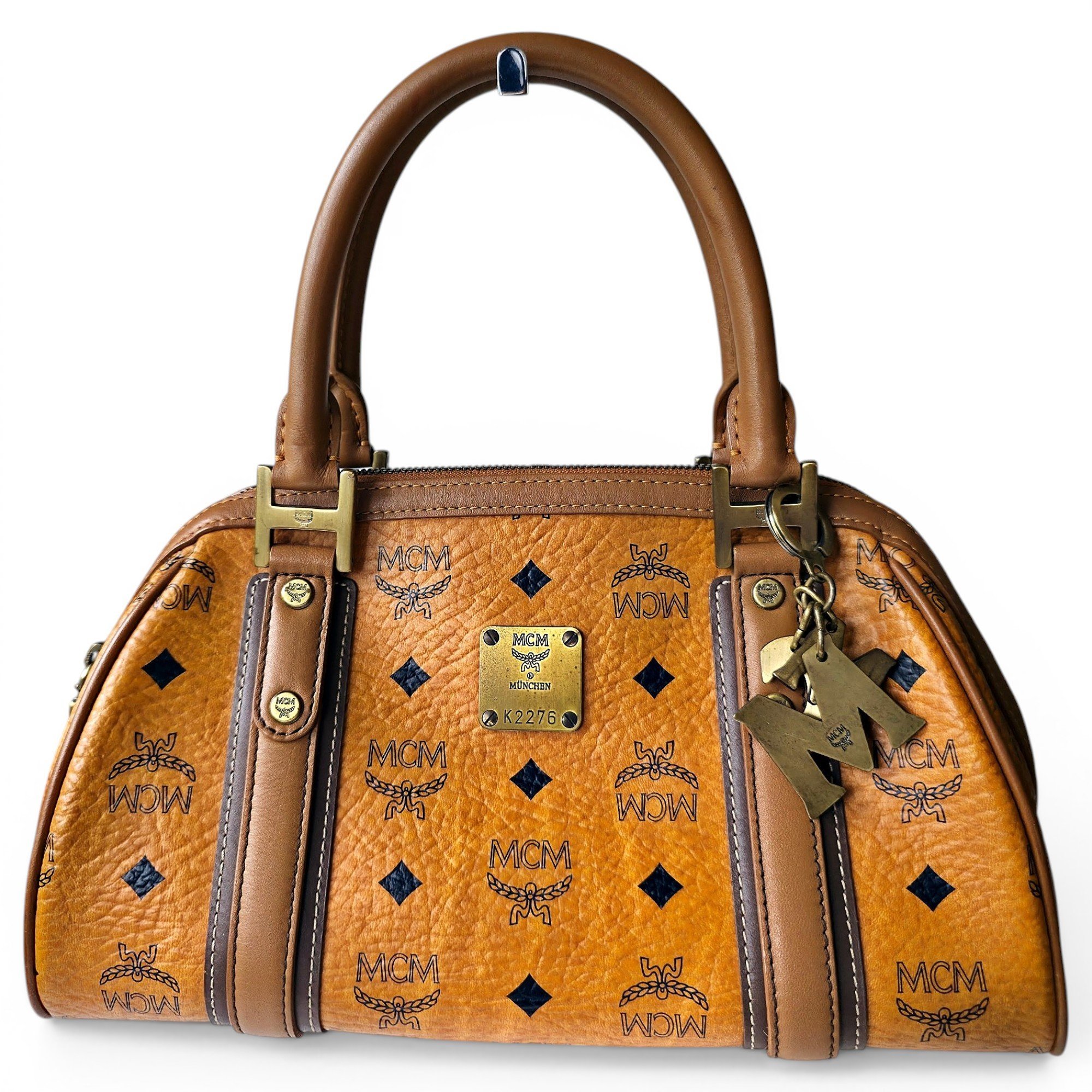 Boston leather handbag
