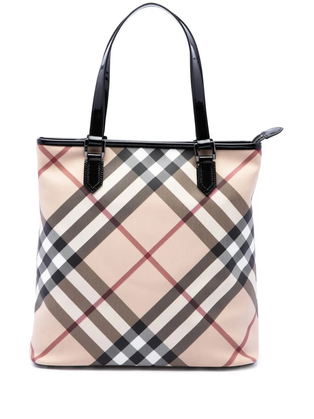 2000-2017 Supernova Check Coated Canvas tote bag