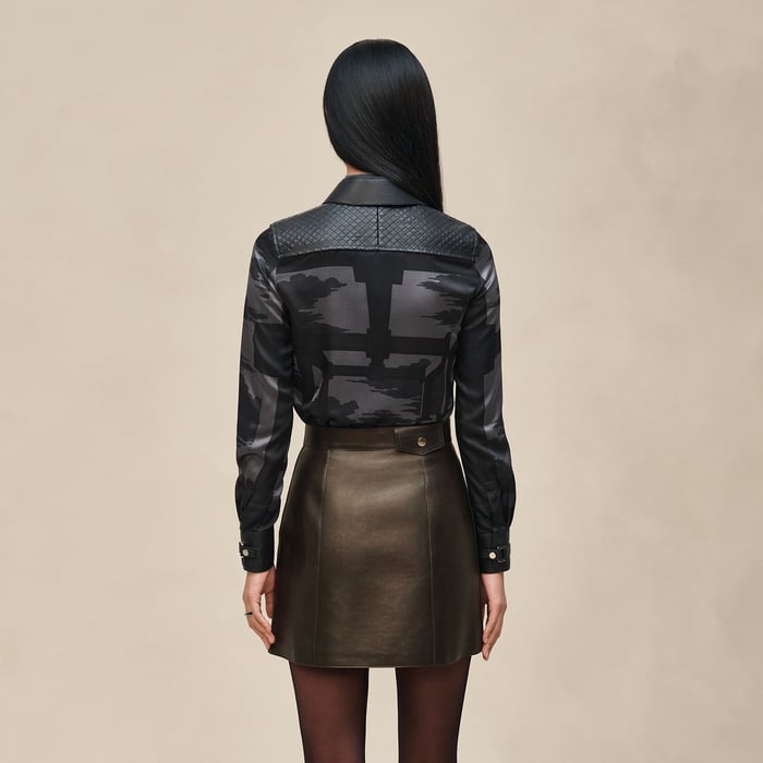 Noir Zipped Miniskirt