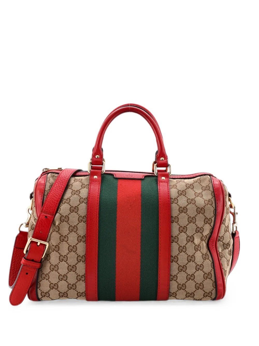 Vintage Web Boston Bag GG Canvas Medium satchel