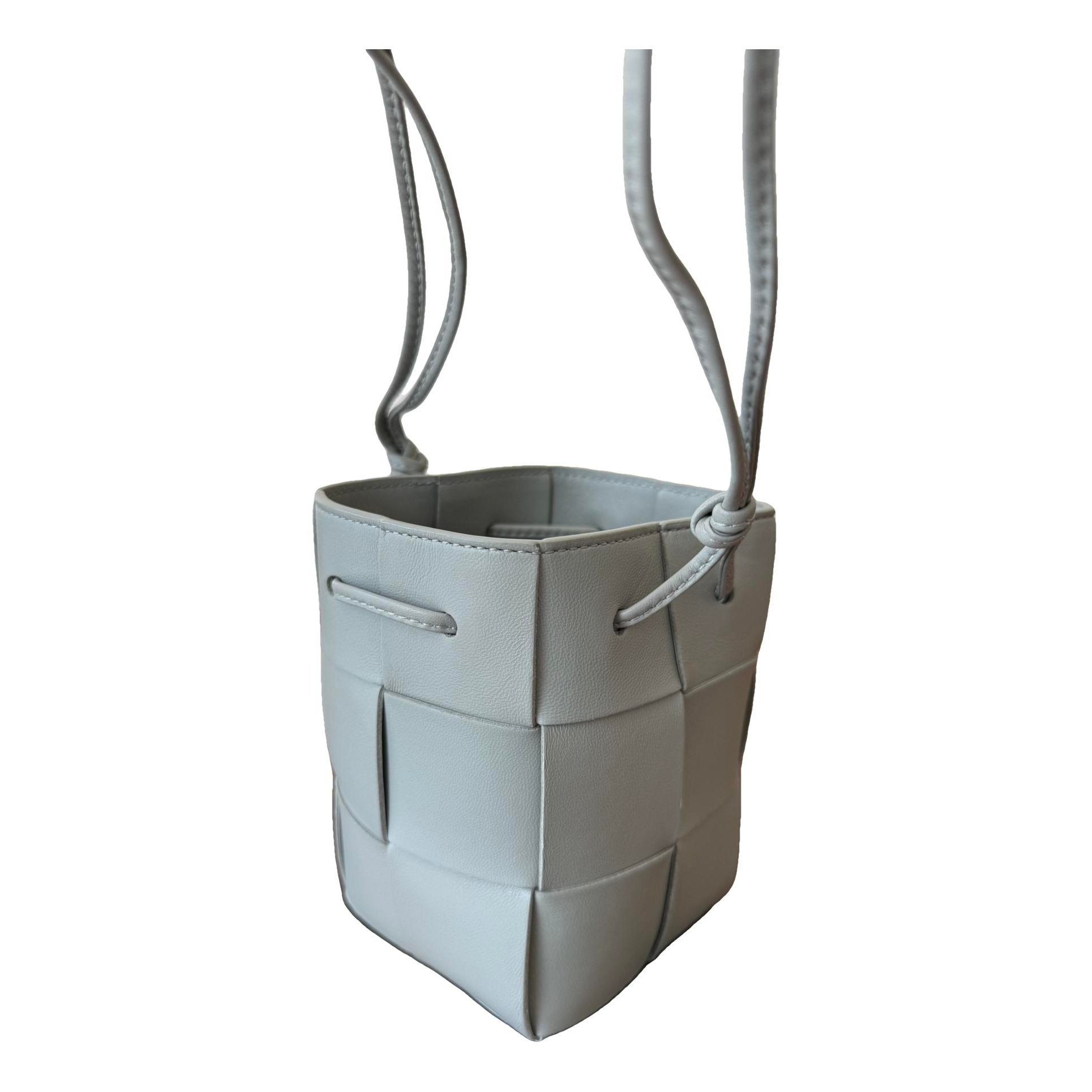 Cassette Bucket leather crossbody bag