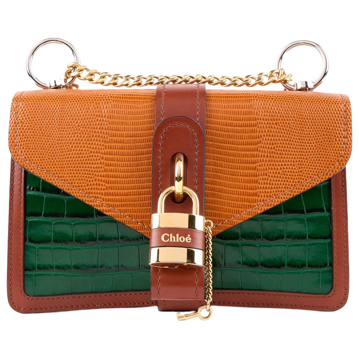 Aby Lock leather handbag