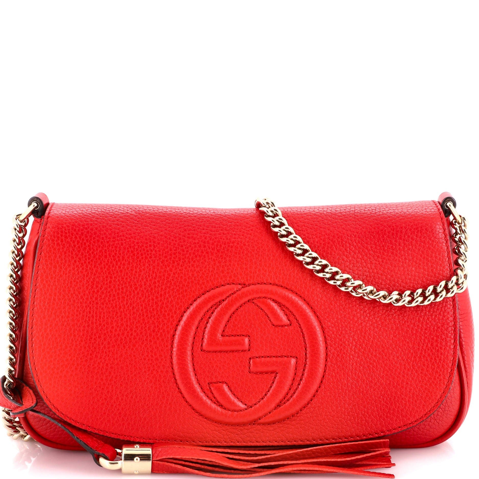 Soho Chain Crossbody Bag Leather Medium