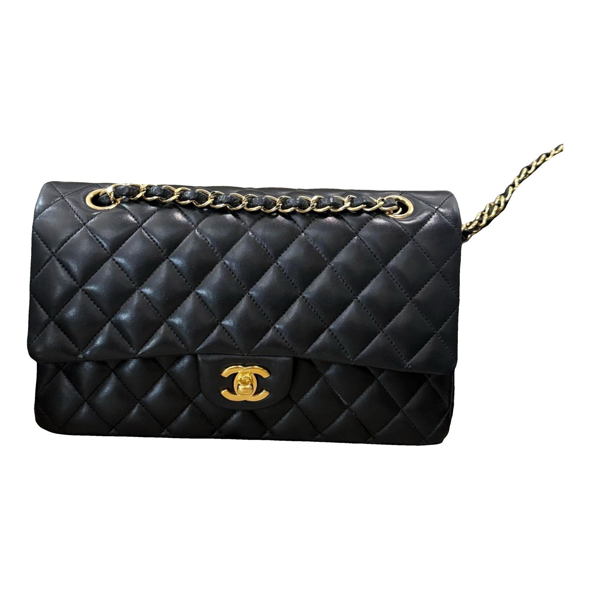 Trapezio leather handbag