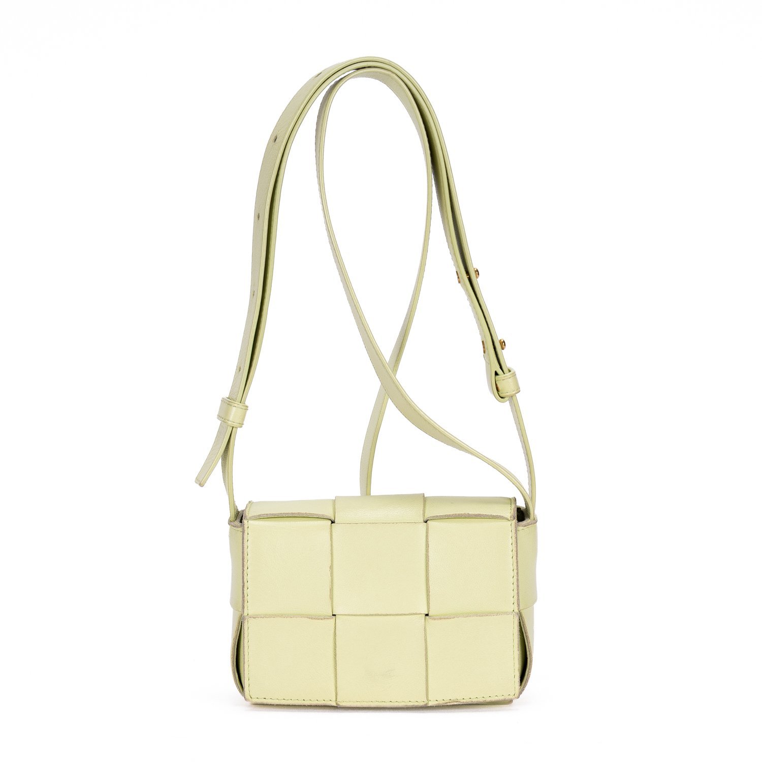 Cassette leather handbag
