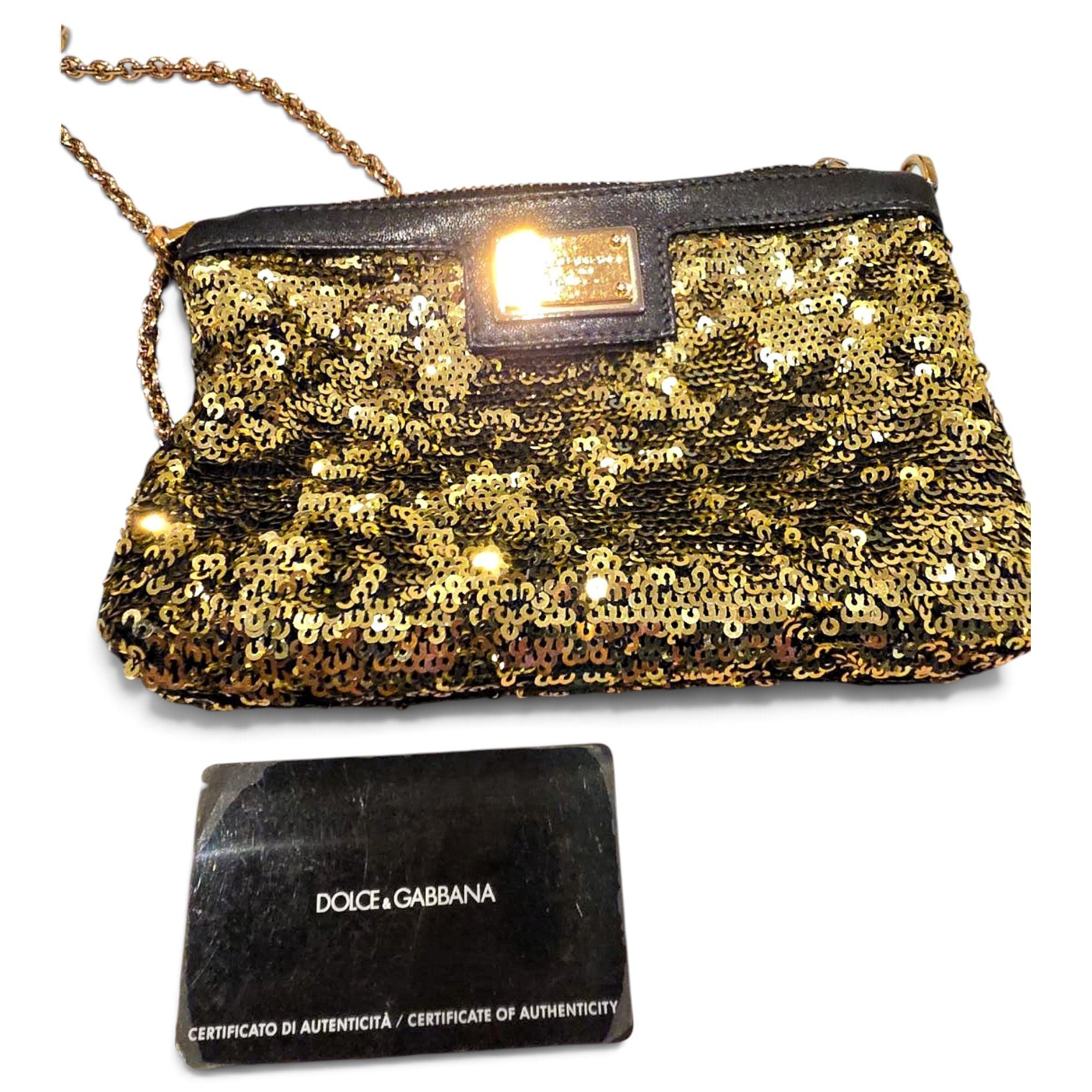 Glitter clutch bag