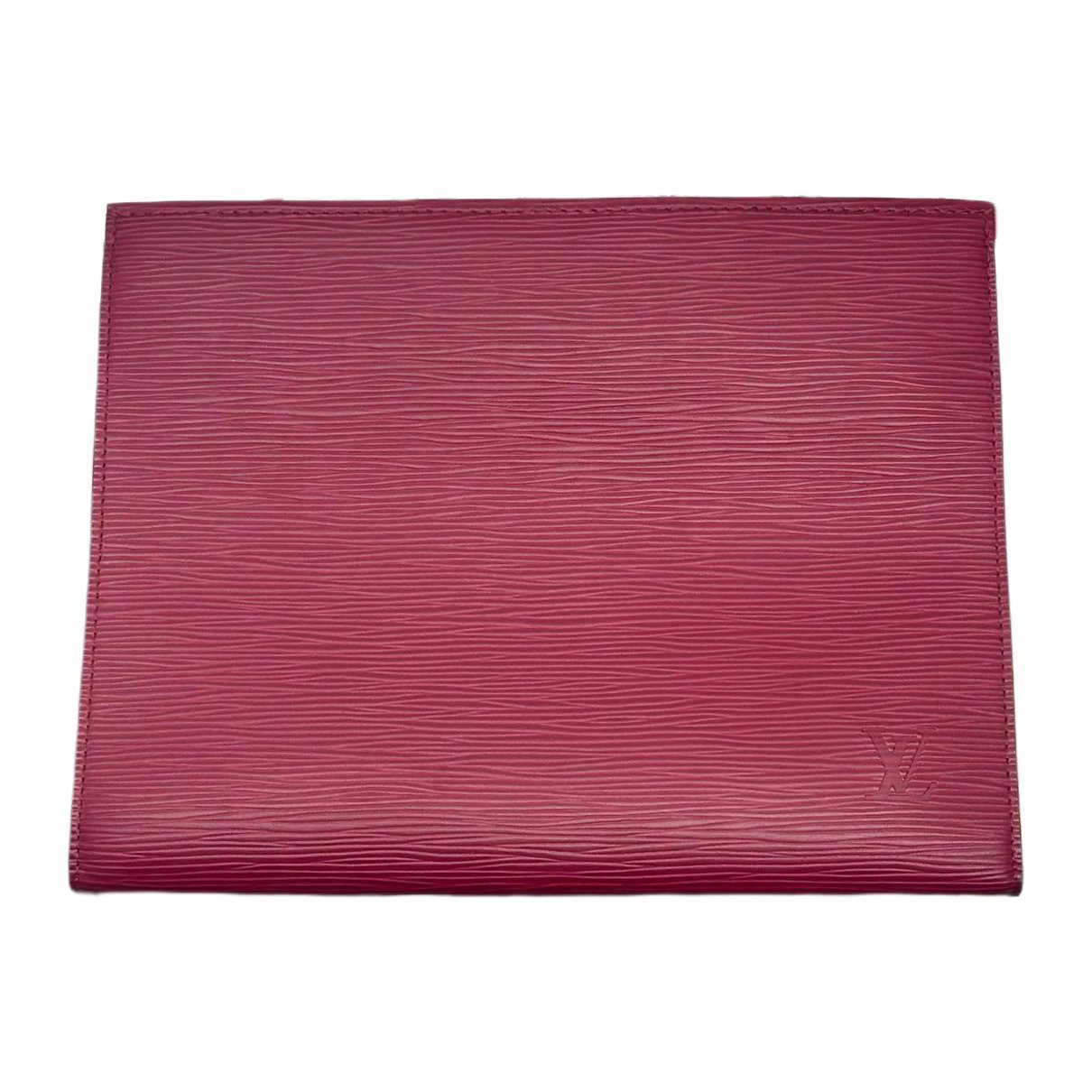 Leather clutch bag