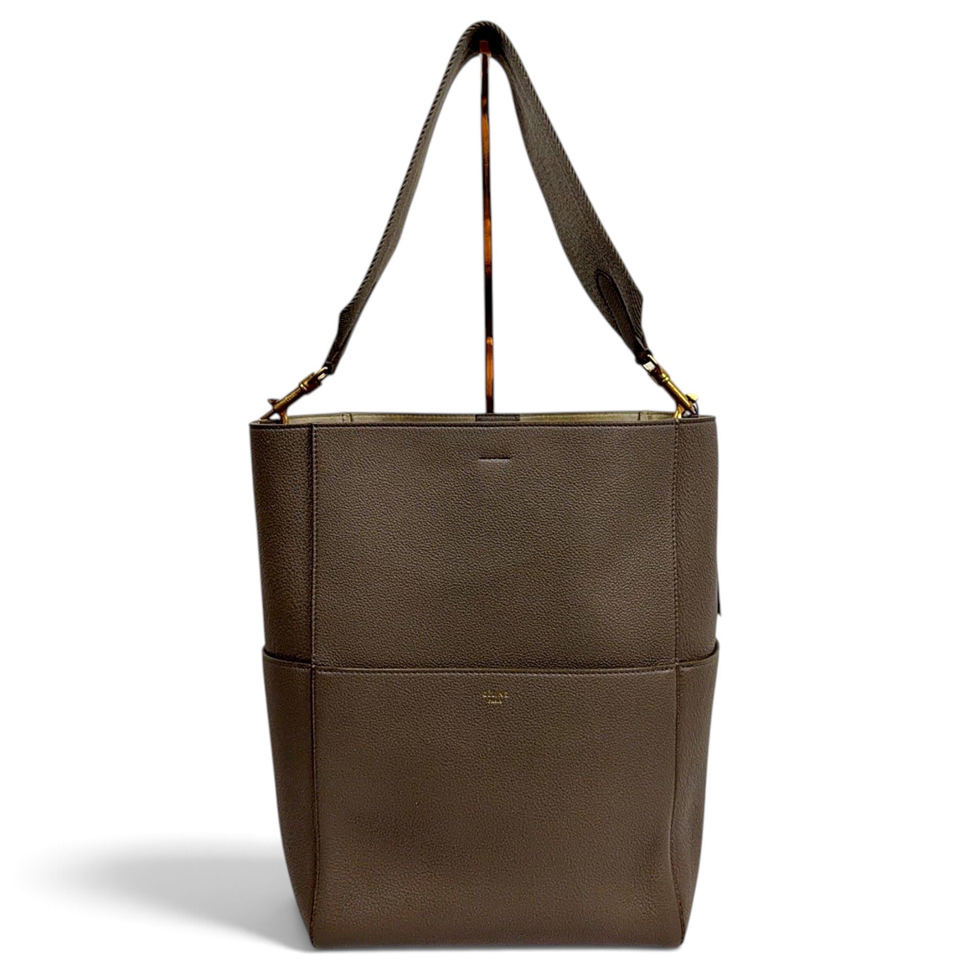 Seau Sangle leather handbag