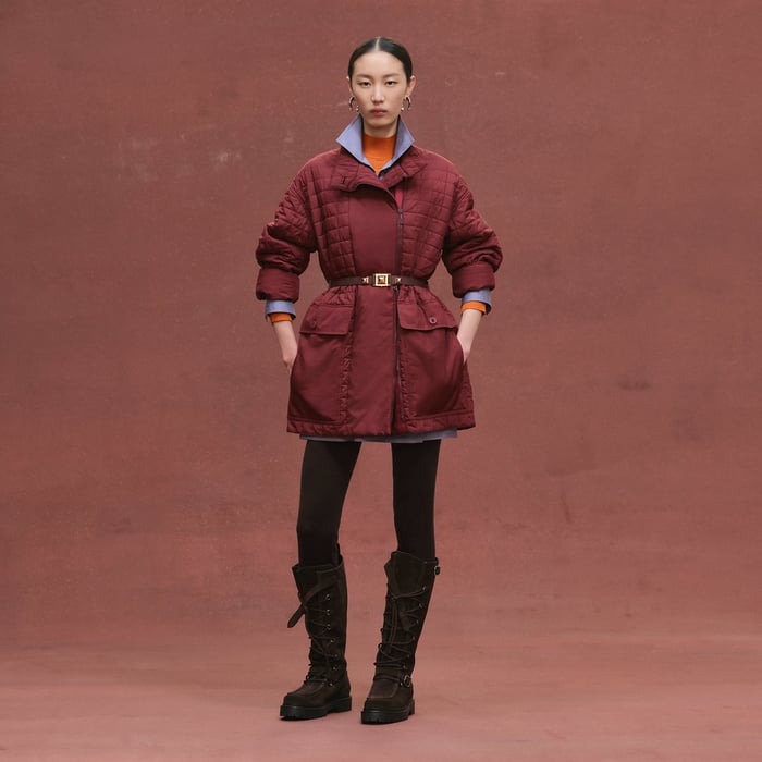 Rouge H Quilted Coat