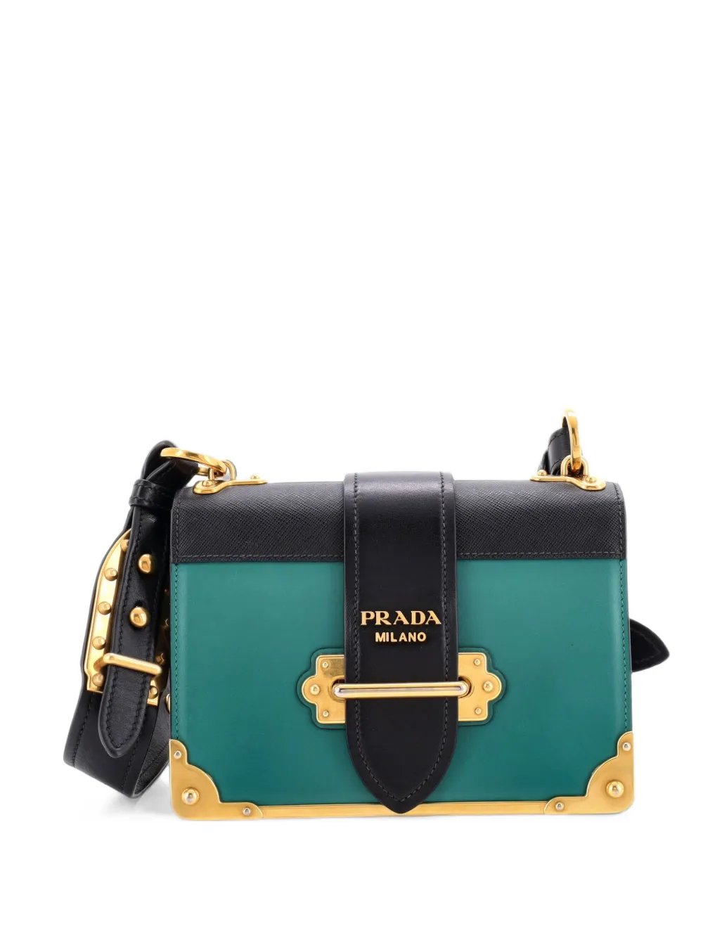 Cahier Leather and Saffiano Leather Small crossbody bag