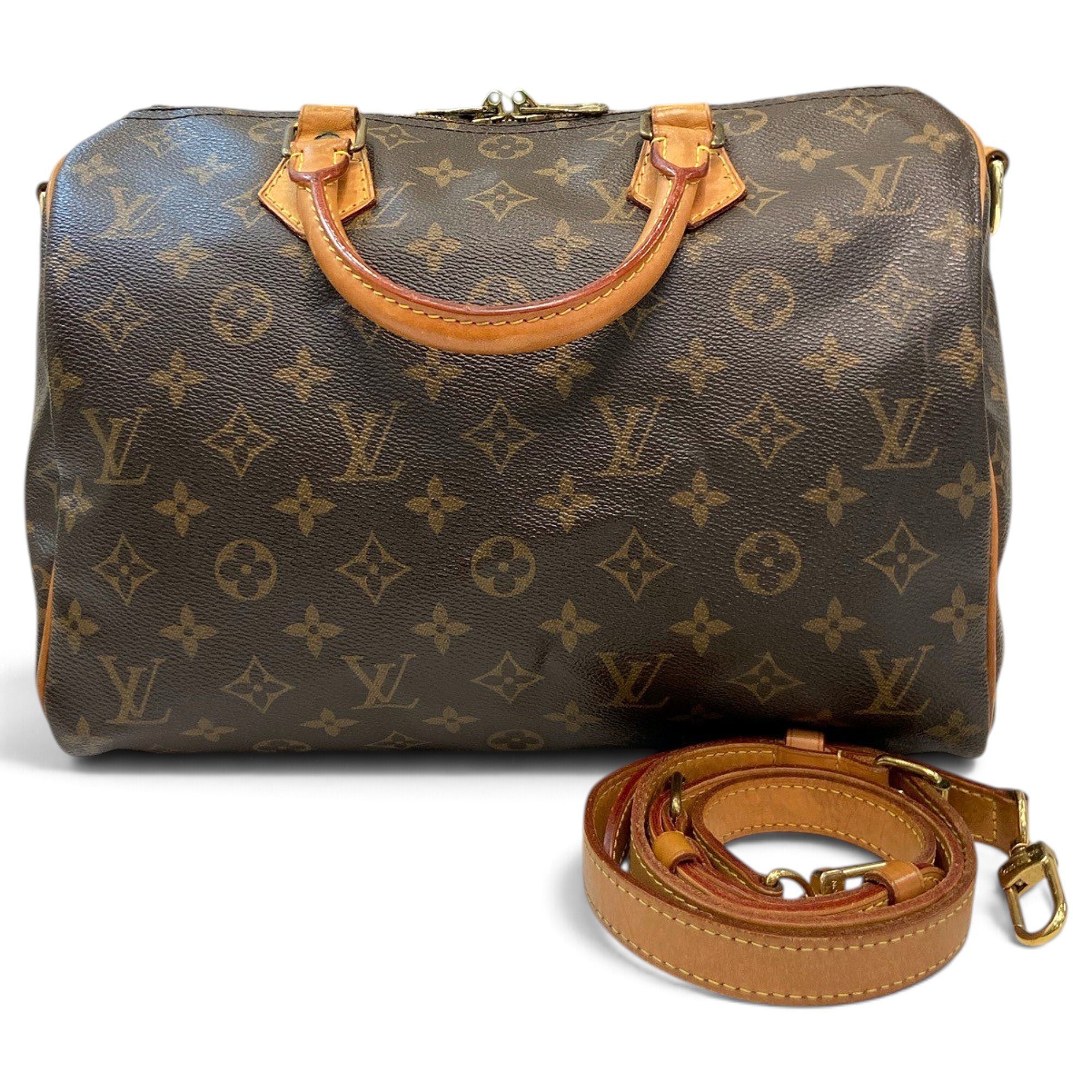 Speedy leather handbag