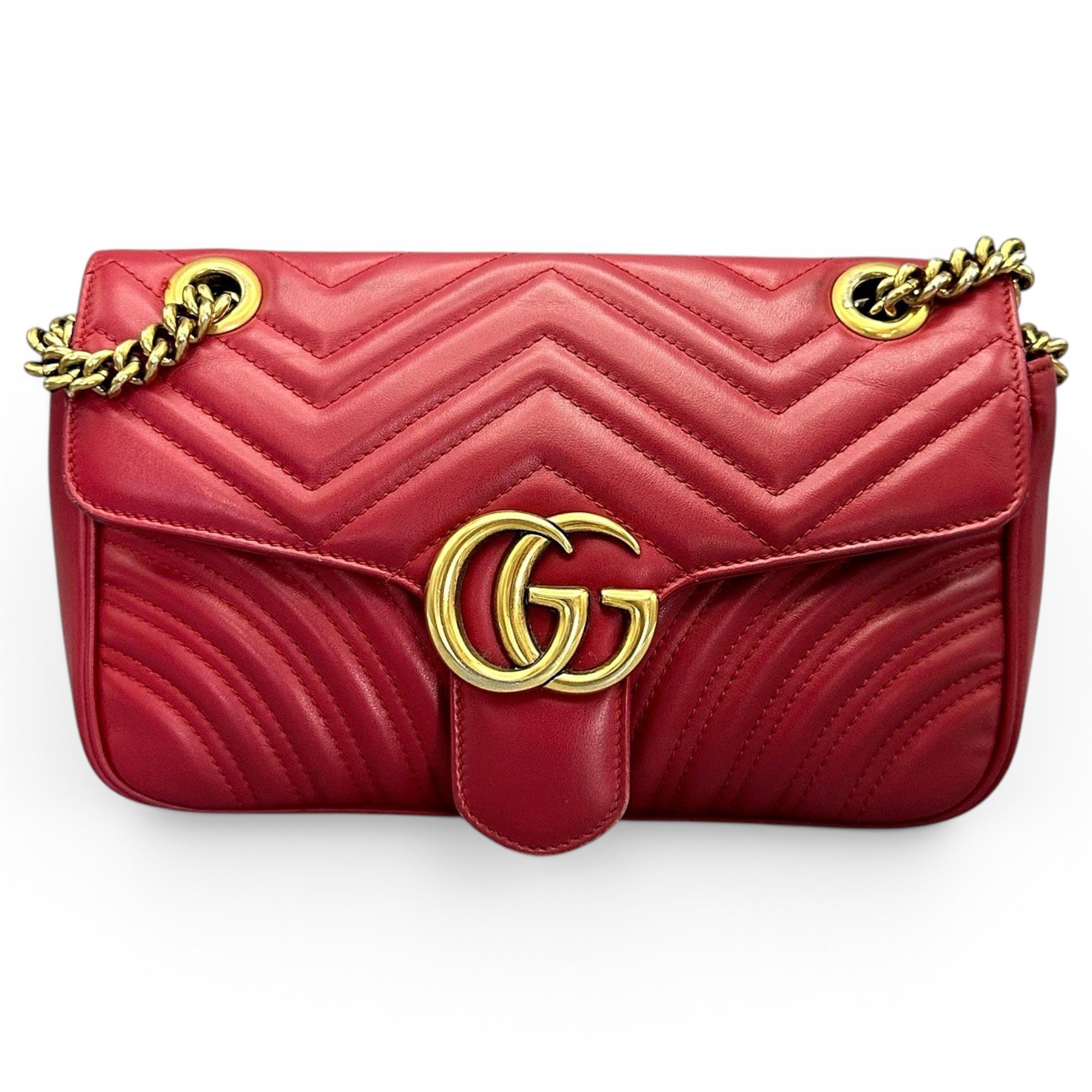 GG Marmont Flap leather handbag