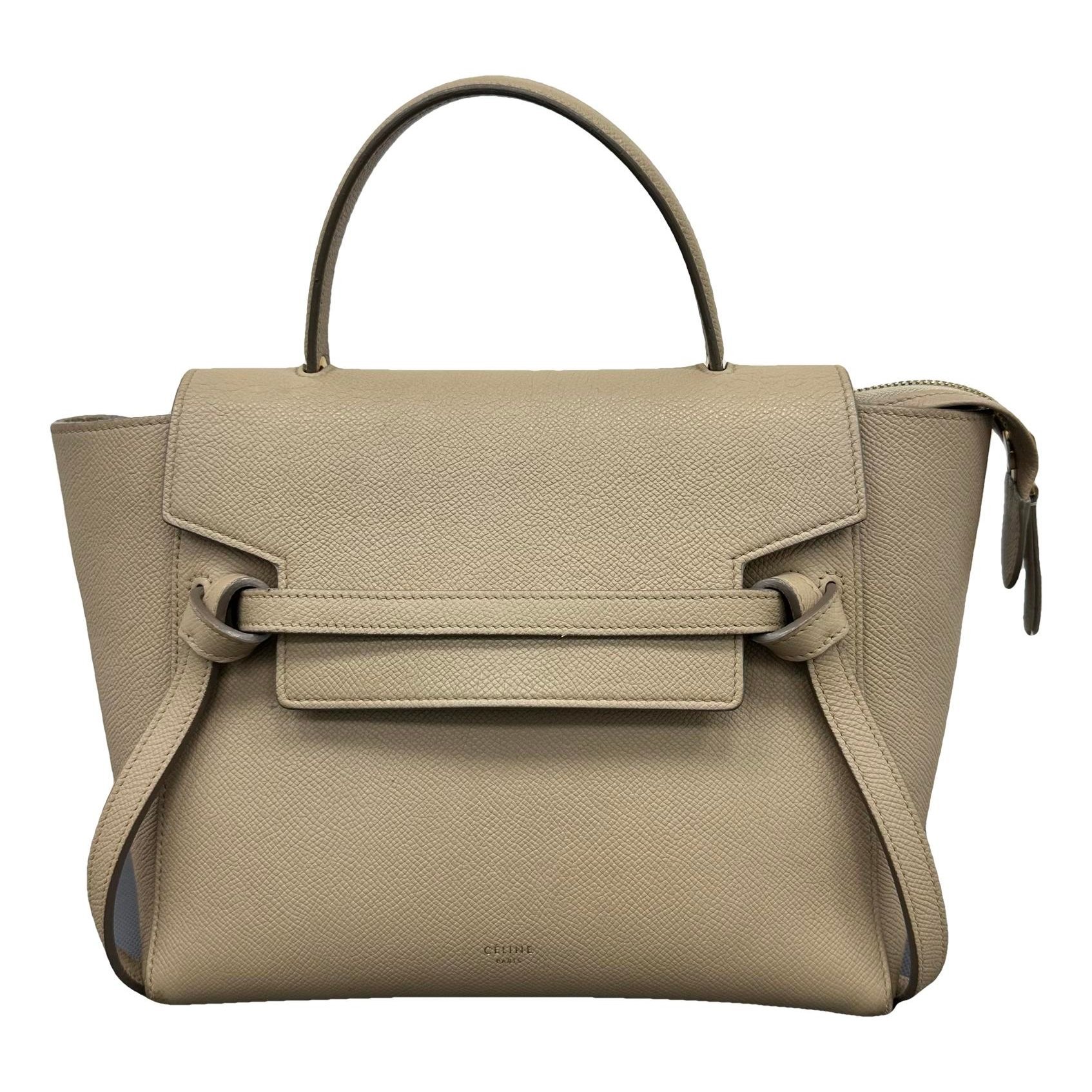 Belt leather handbag