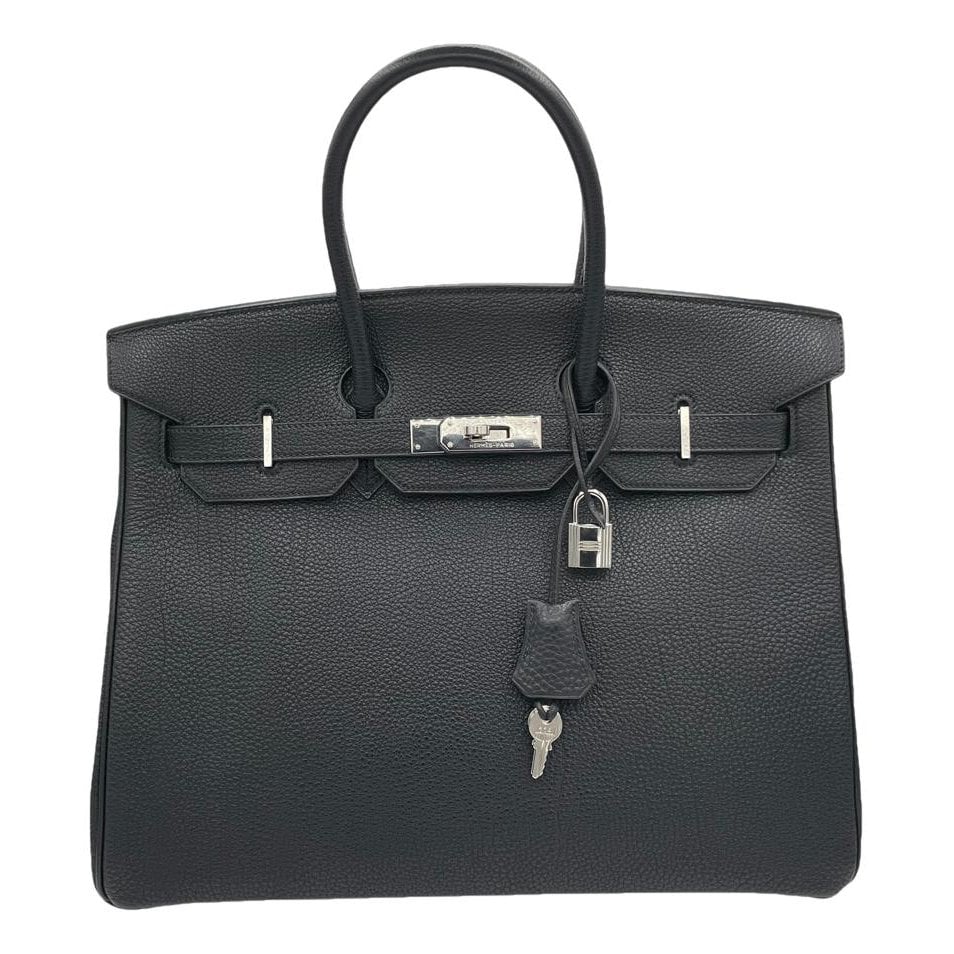 Hermes Birkin 35 Handbag Black Togo Leather 2003