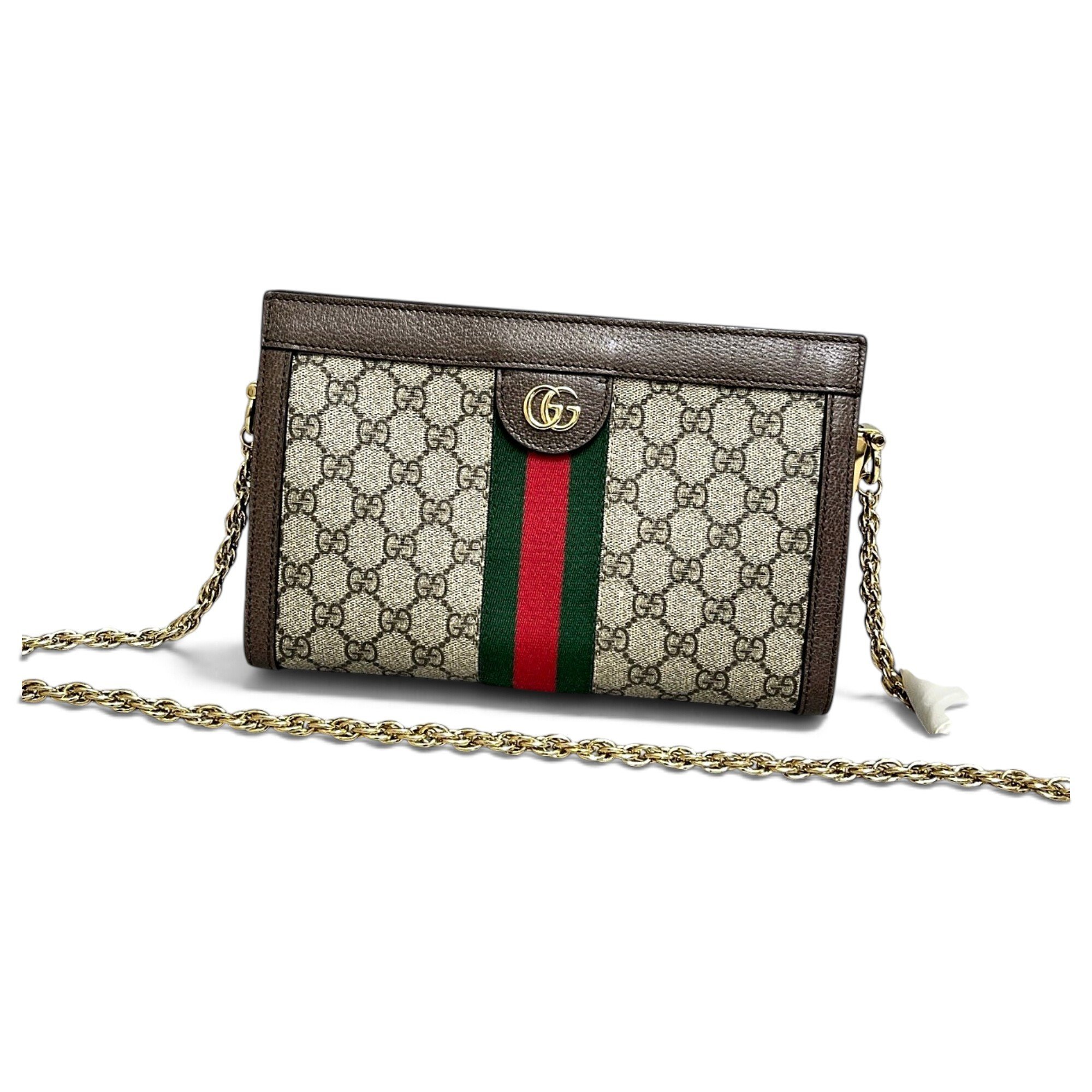 Ophidia Chain leather handbag