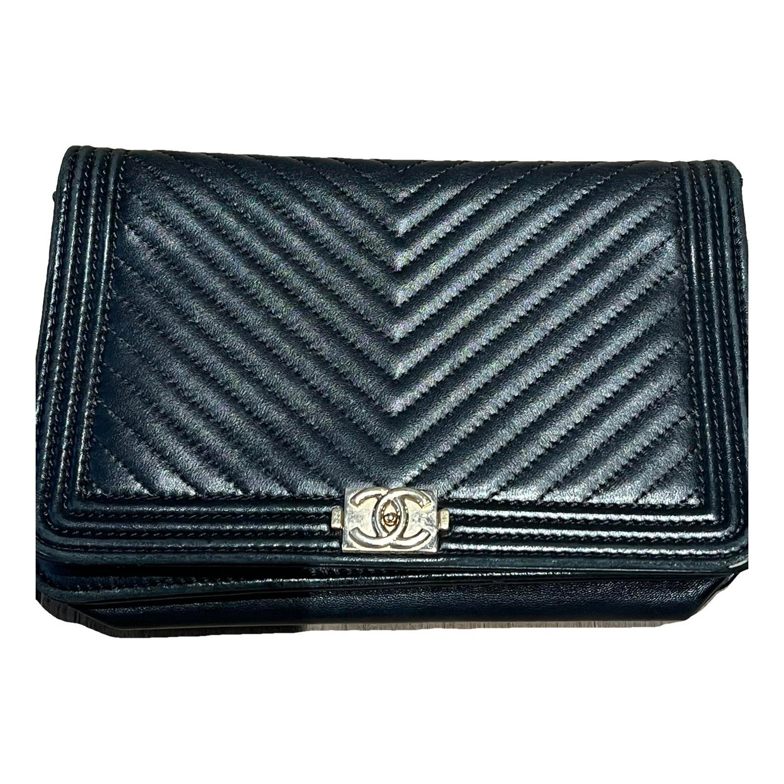 Boy leather clutch bag